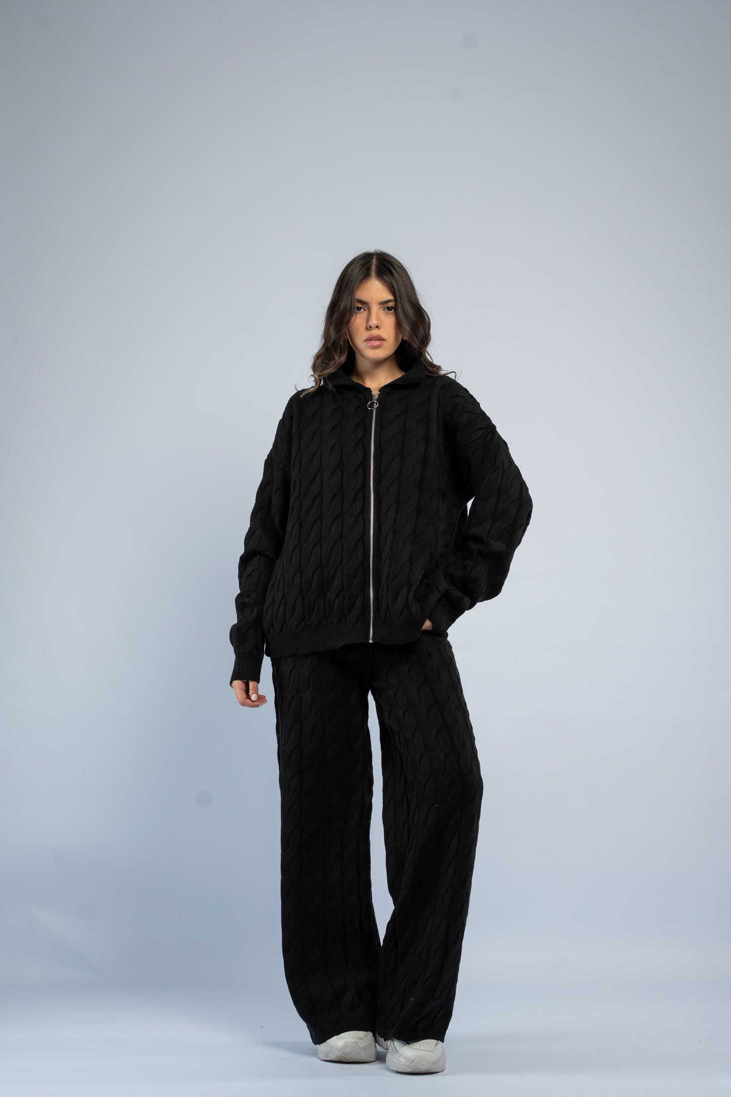 Braided zipper wool set