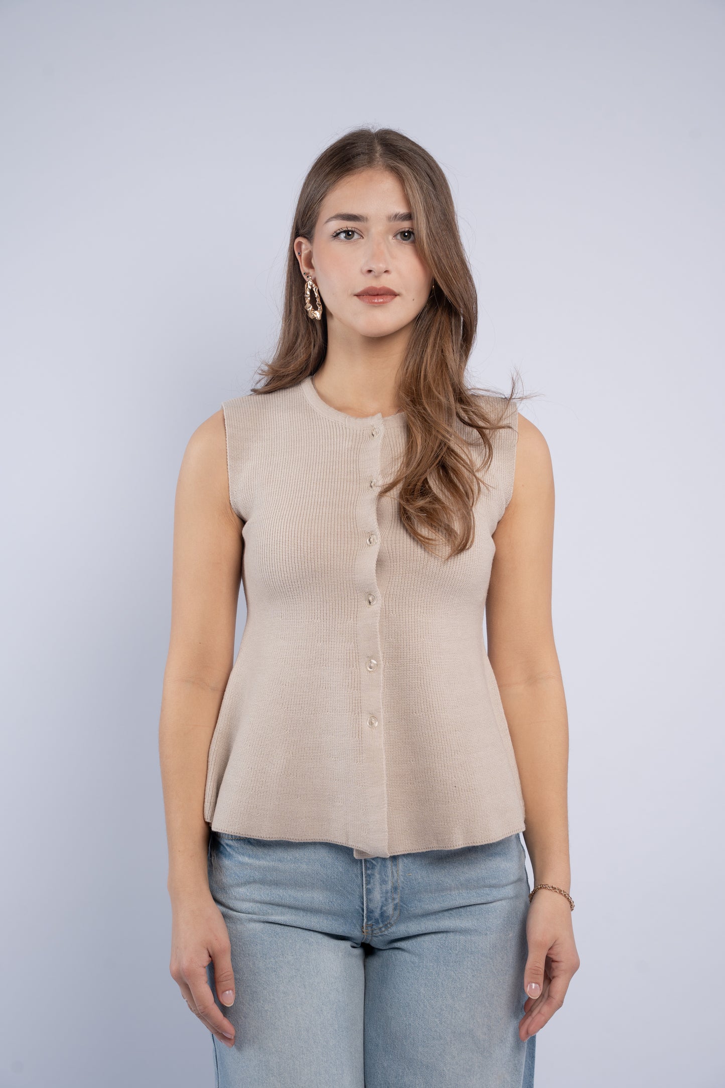 Sleeveless Knit Top