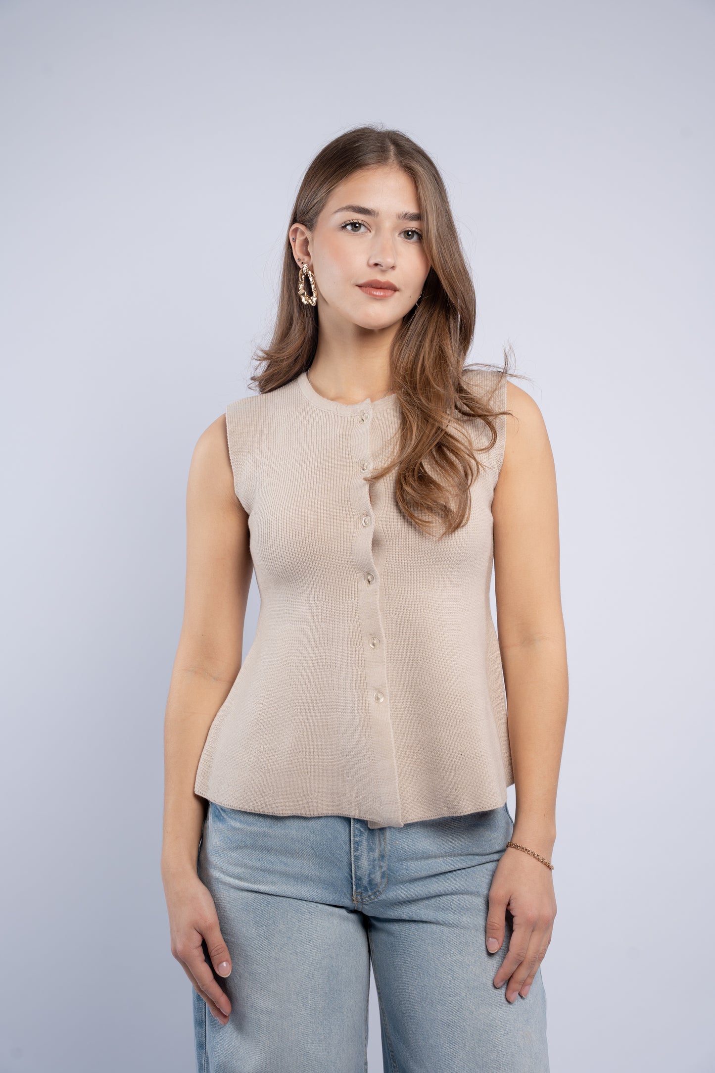 Sleeveless Knit Top
