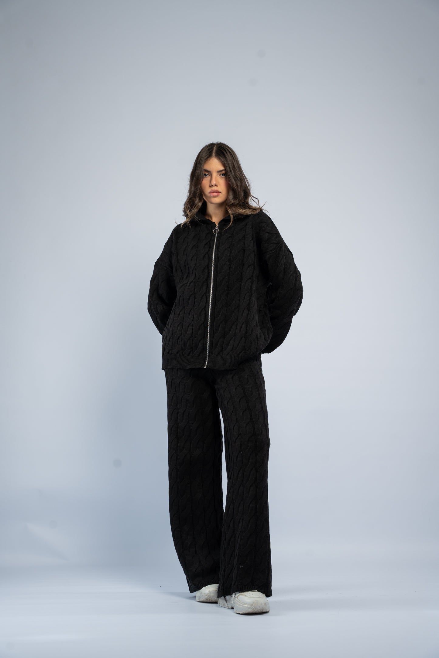 Braided zipper wool set