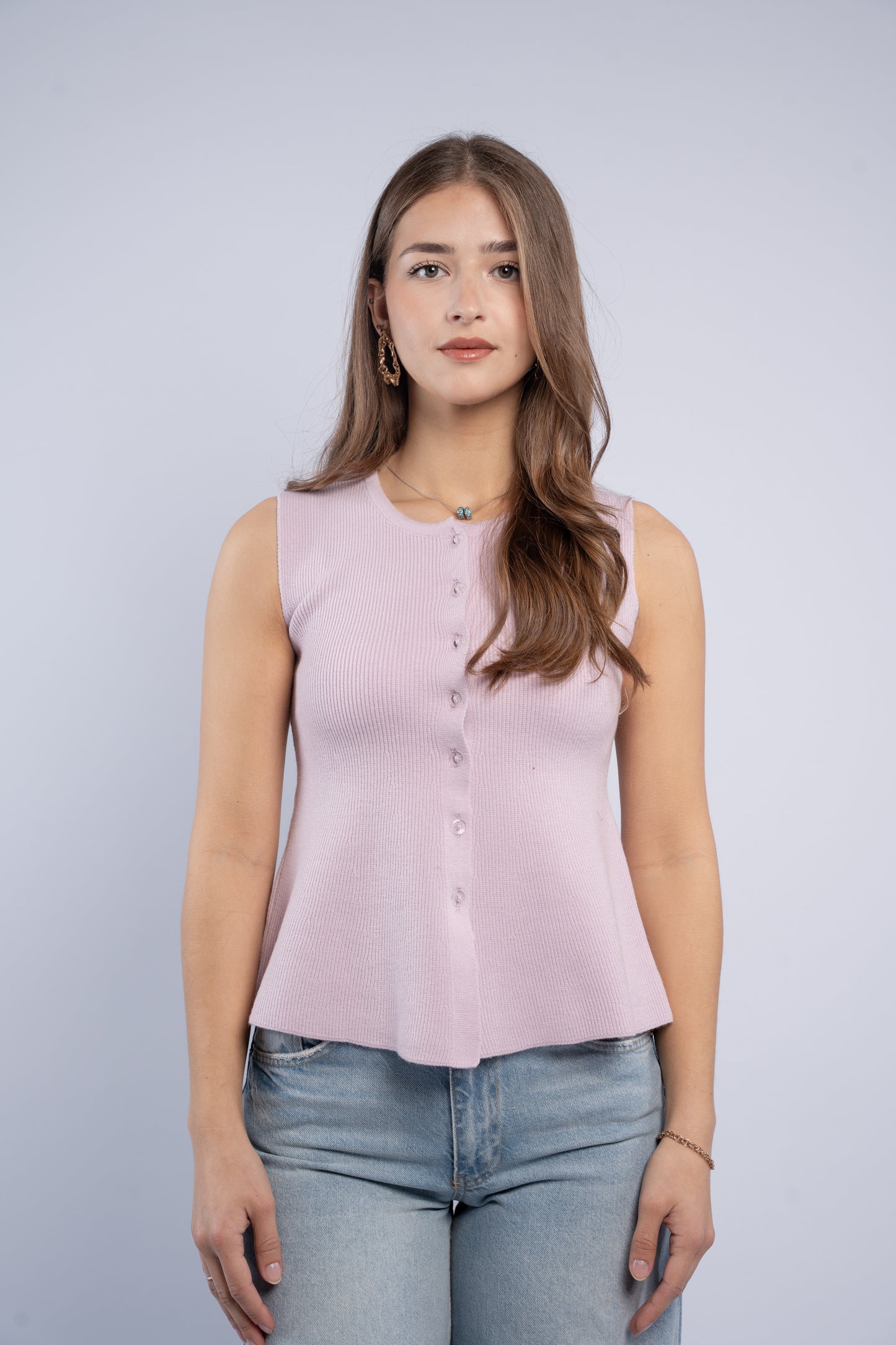 Sleeveless Knit Top