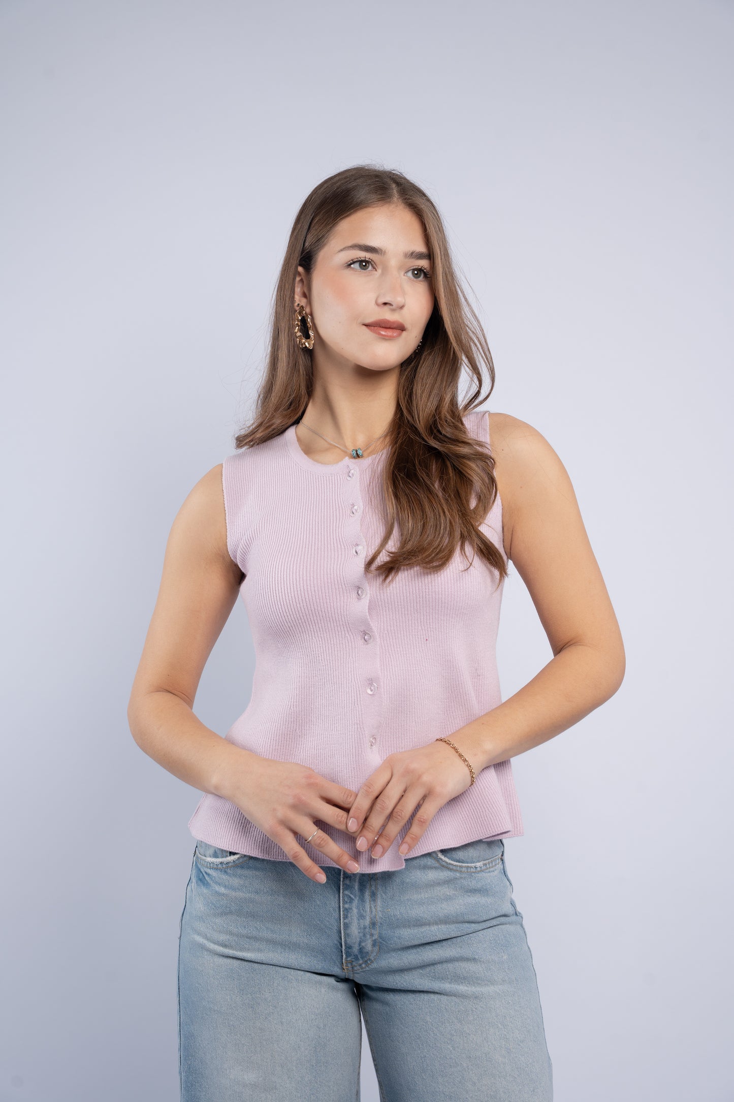 Sleeveless Knit Top