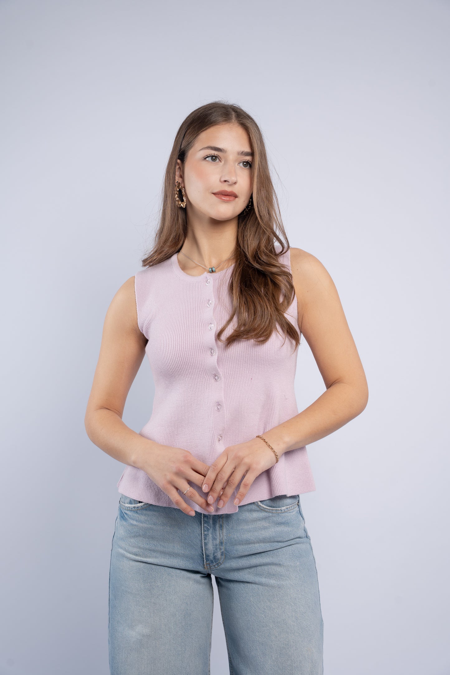 Sleeveless Knit Top