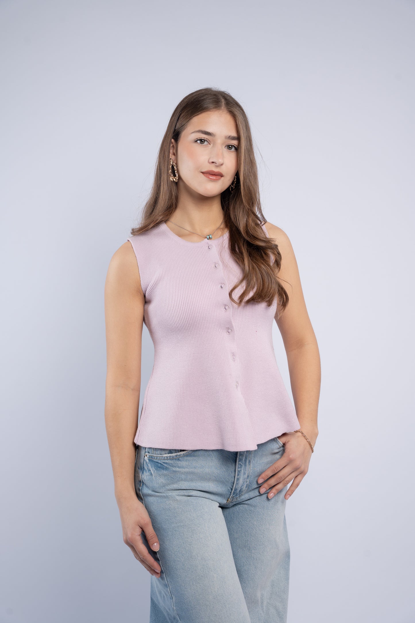 Sleeveless Knit Top