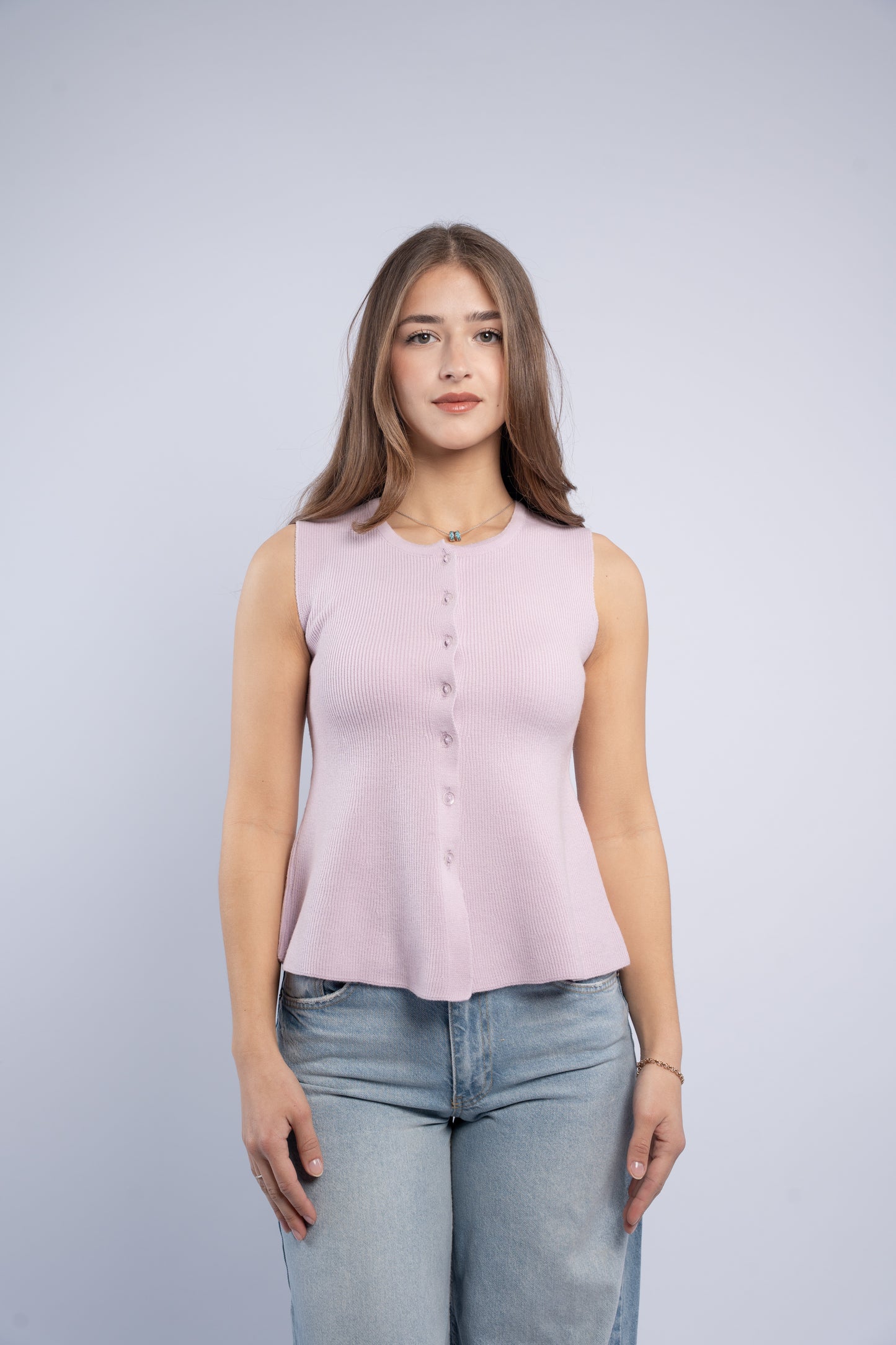 Sleeveless Knit Top
