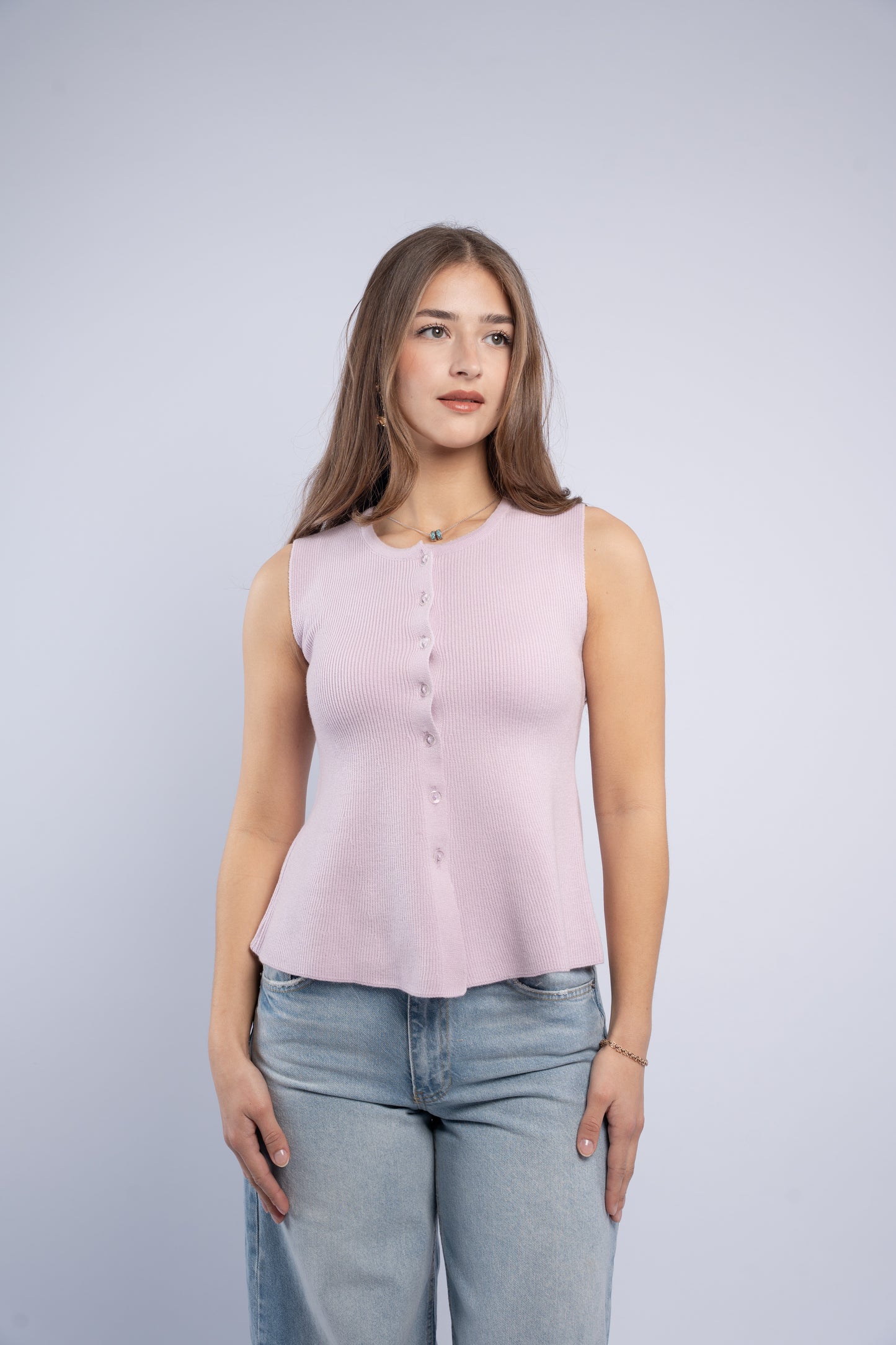 Sleeveless Knit Top