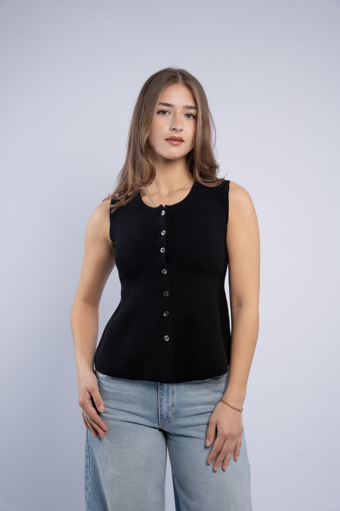 Sleeveless Knit Top