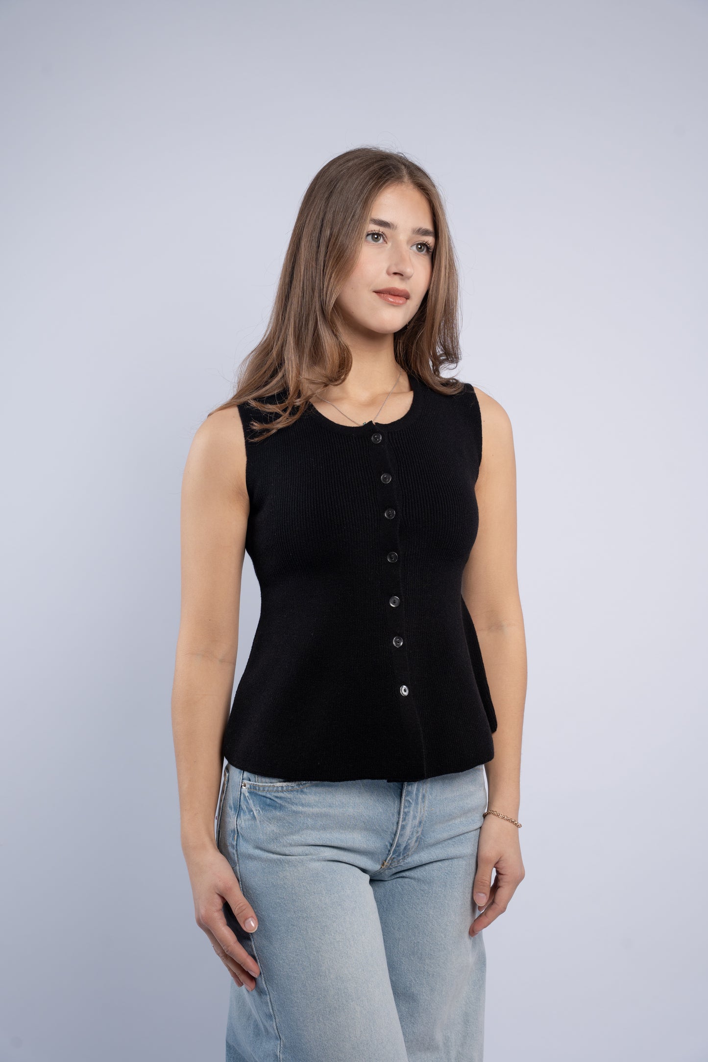 Sleeveless Knit Top
