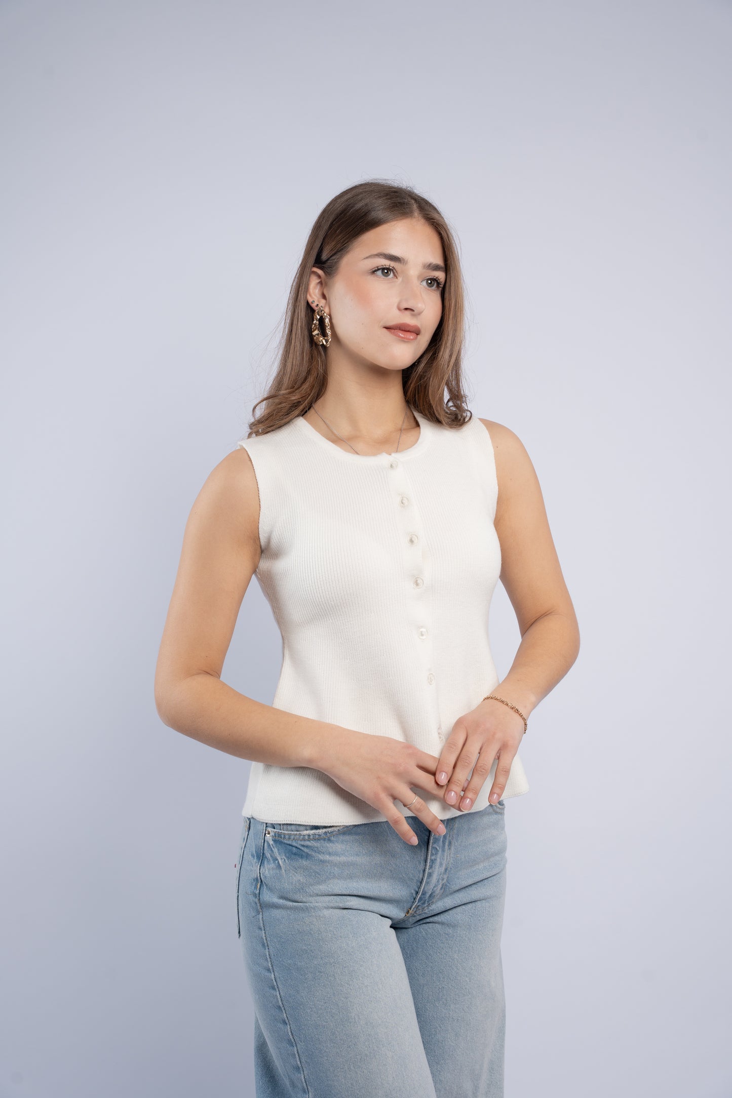 Sleeveless Knit Top