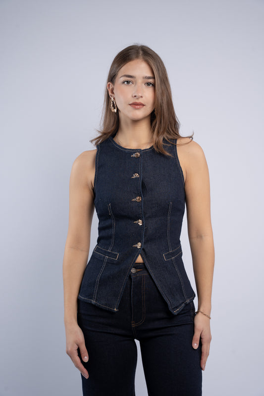 Denim vest