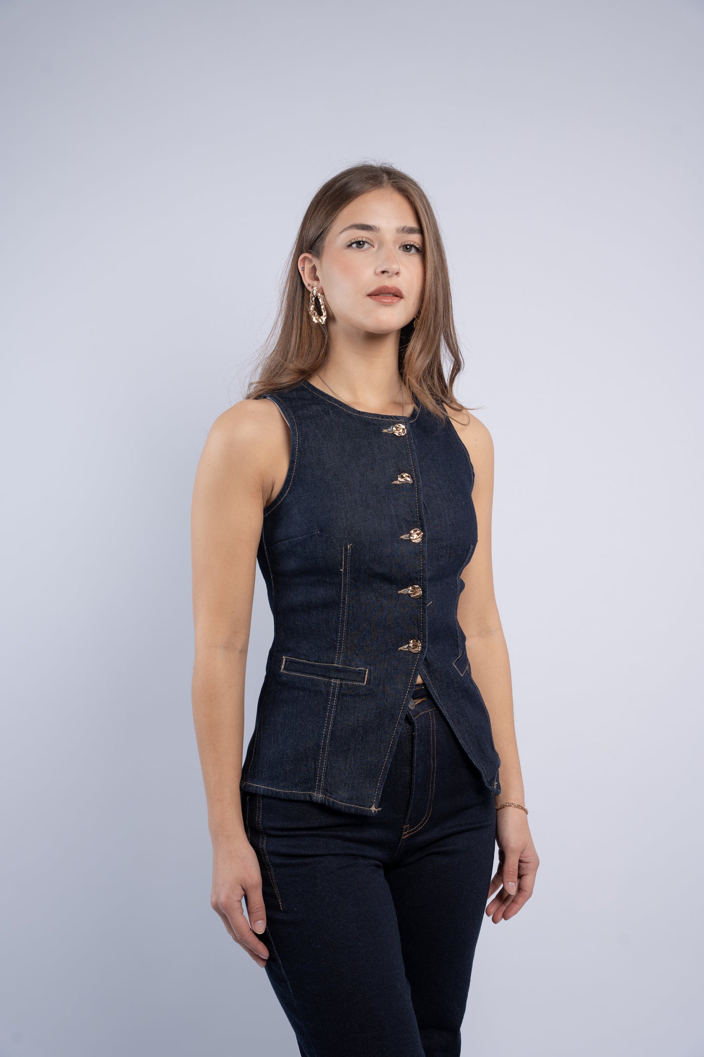 Denim vest