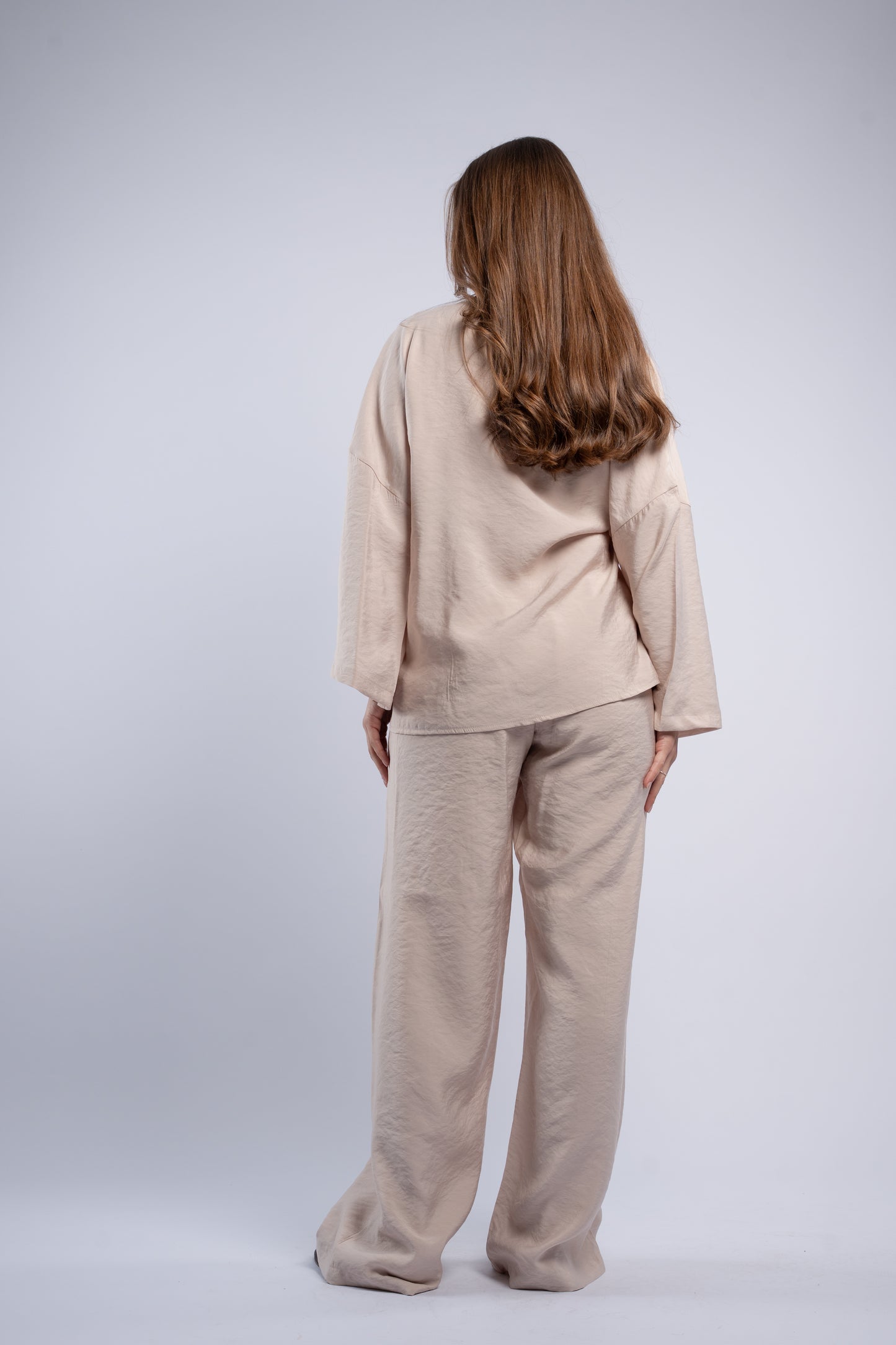 Button- vest linen set