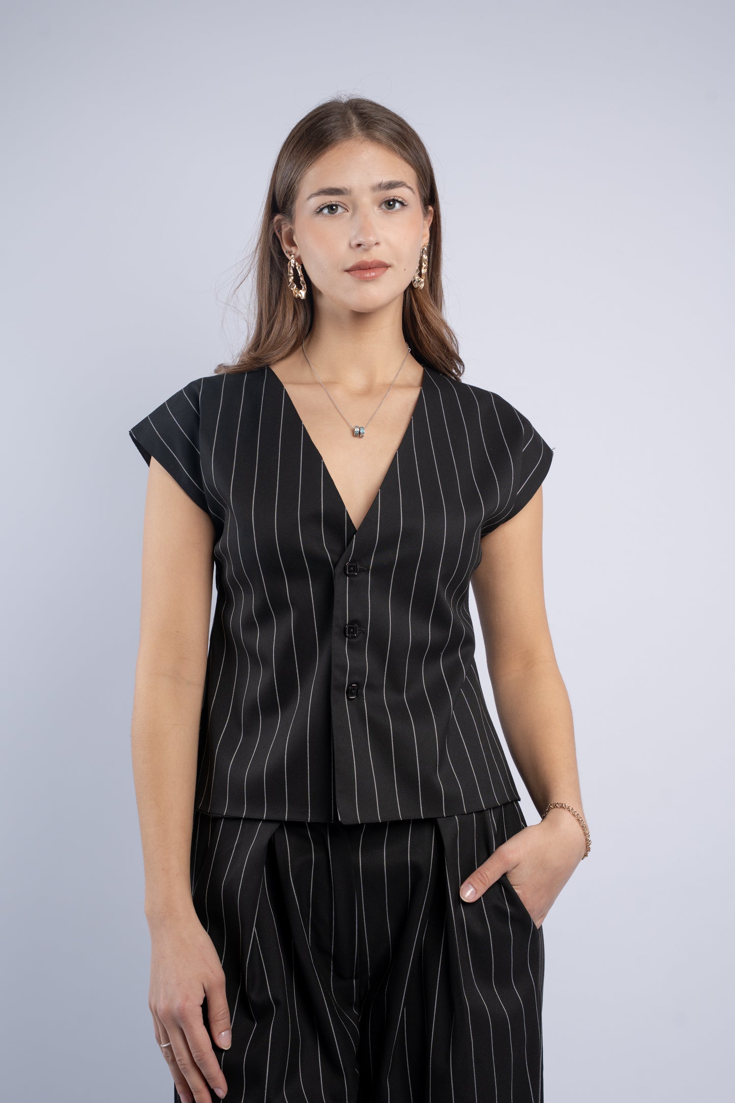 Noir stripe set