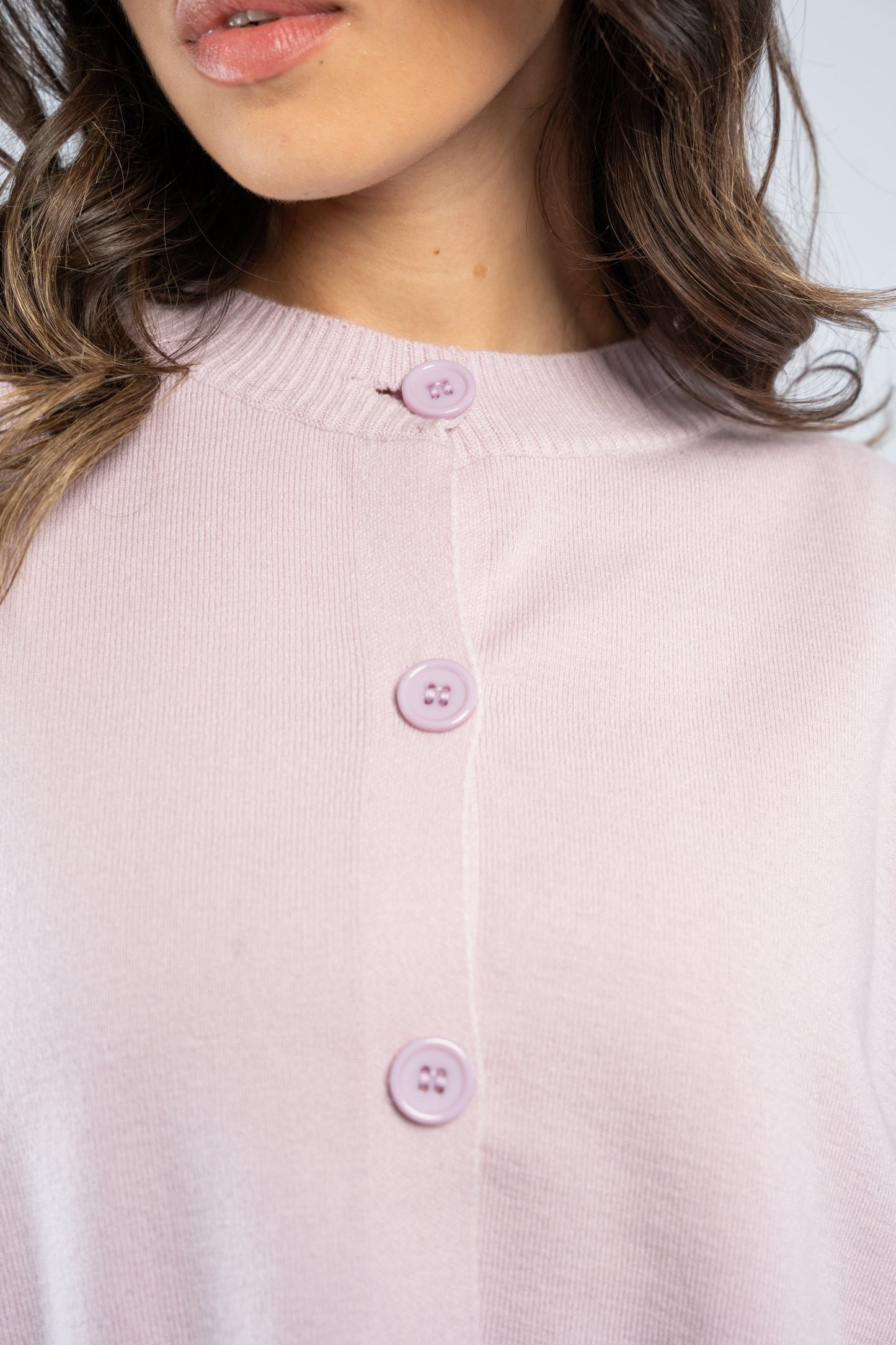 Cardigan skirt knit set