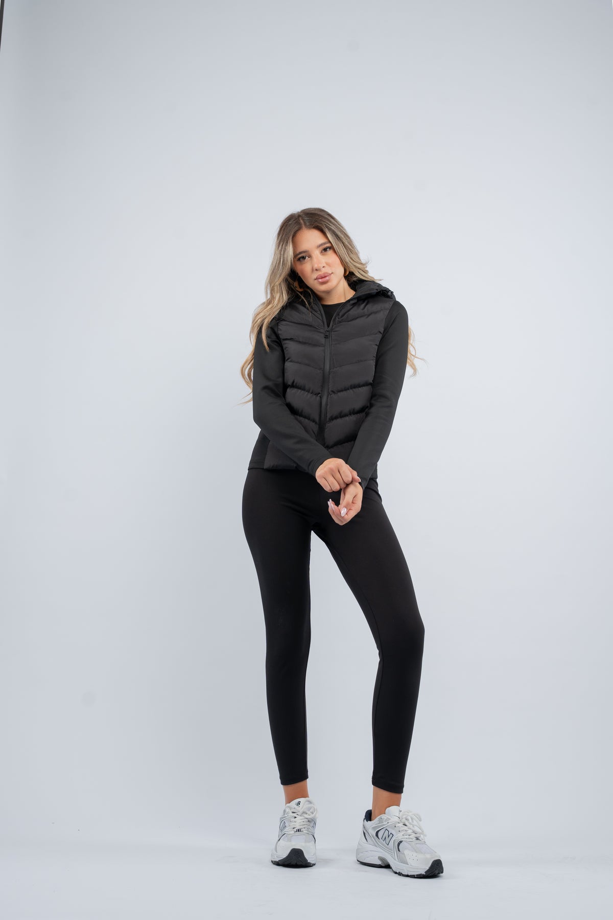 Hybrid zip jacket