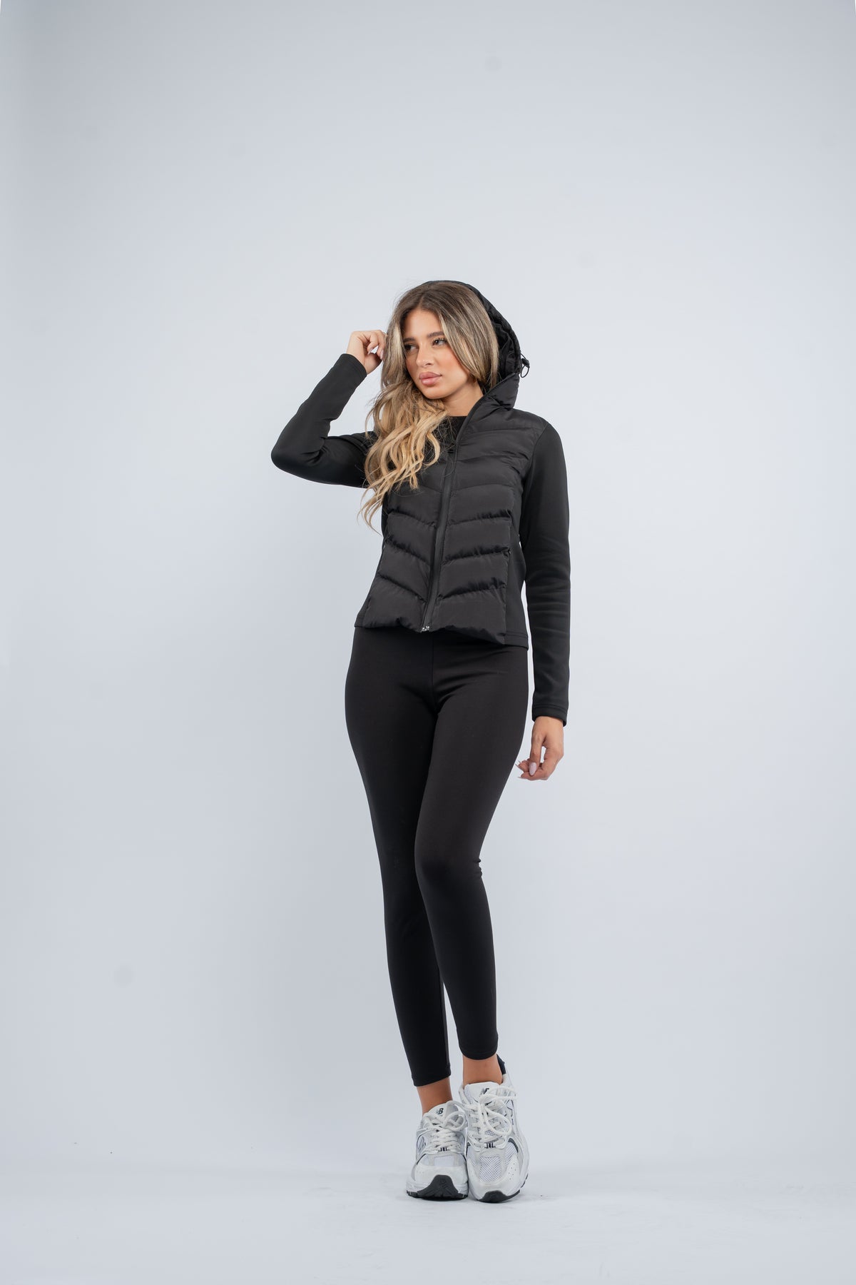 Hybrid zip jacket