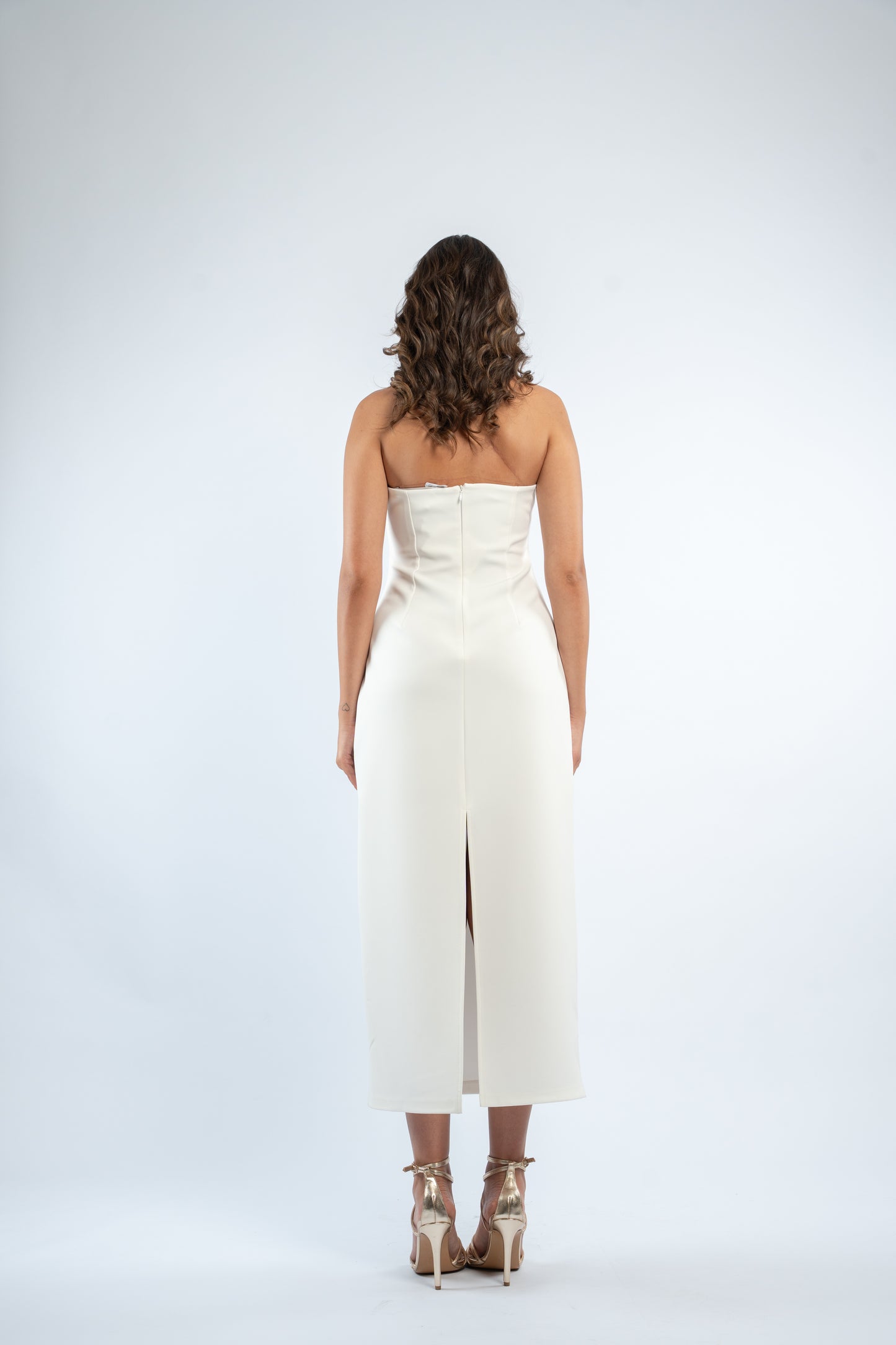 Halter midi dress