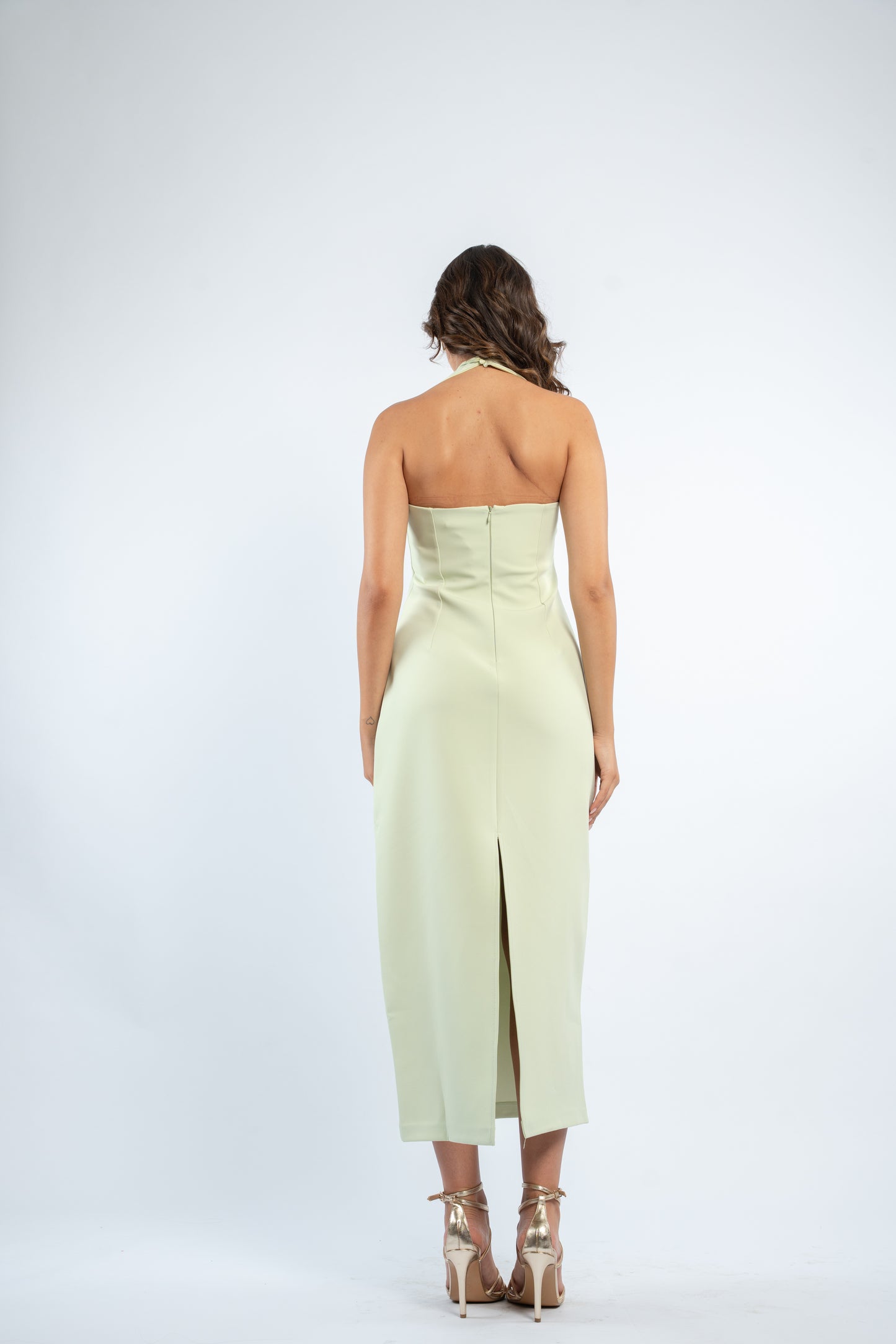 Halter midi dress