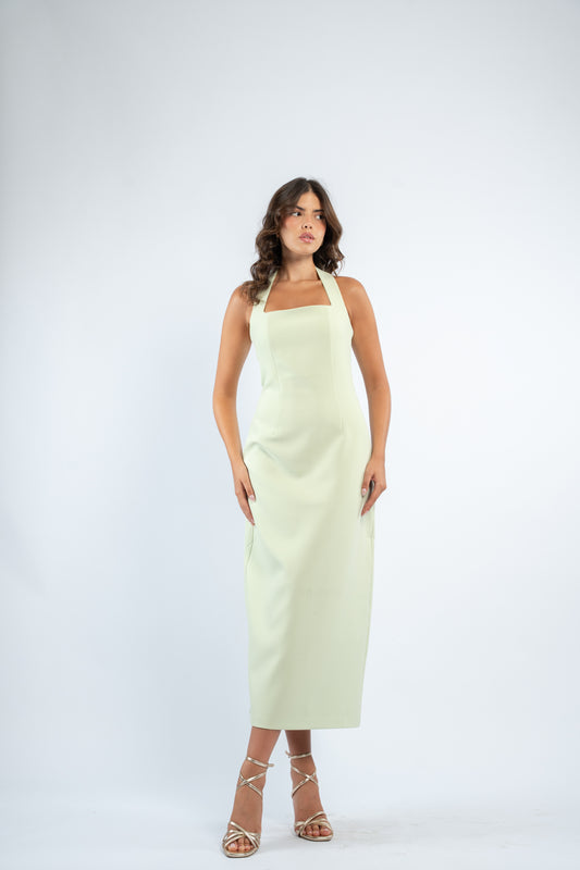 Halter midi dress