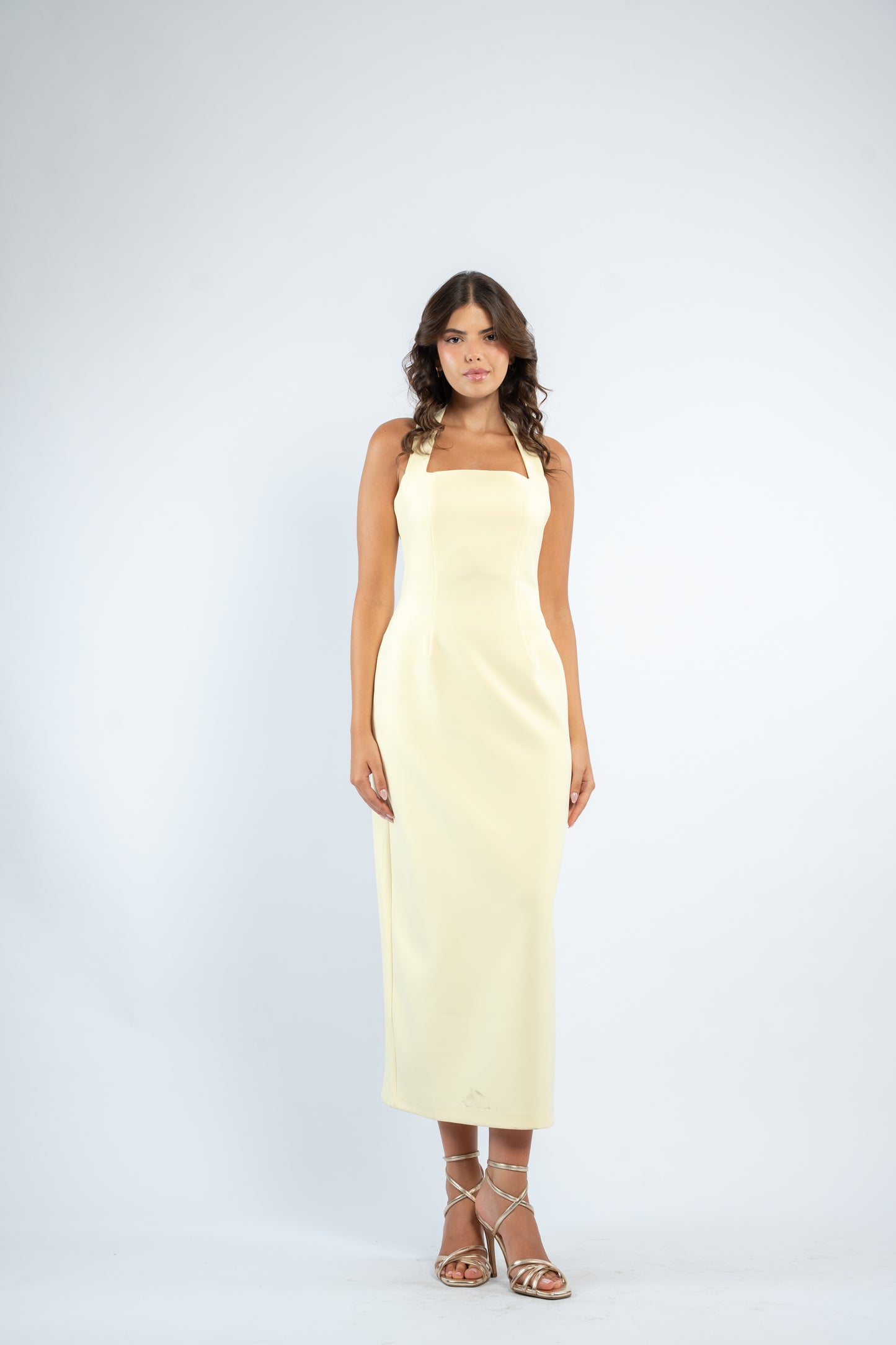 Halter midi dress