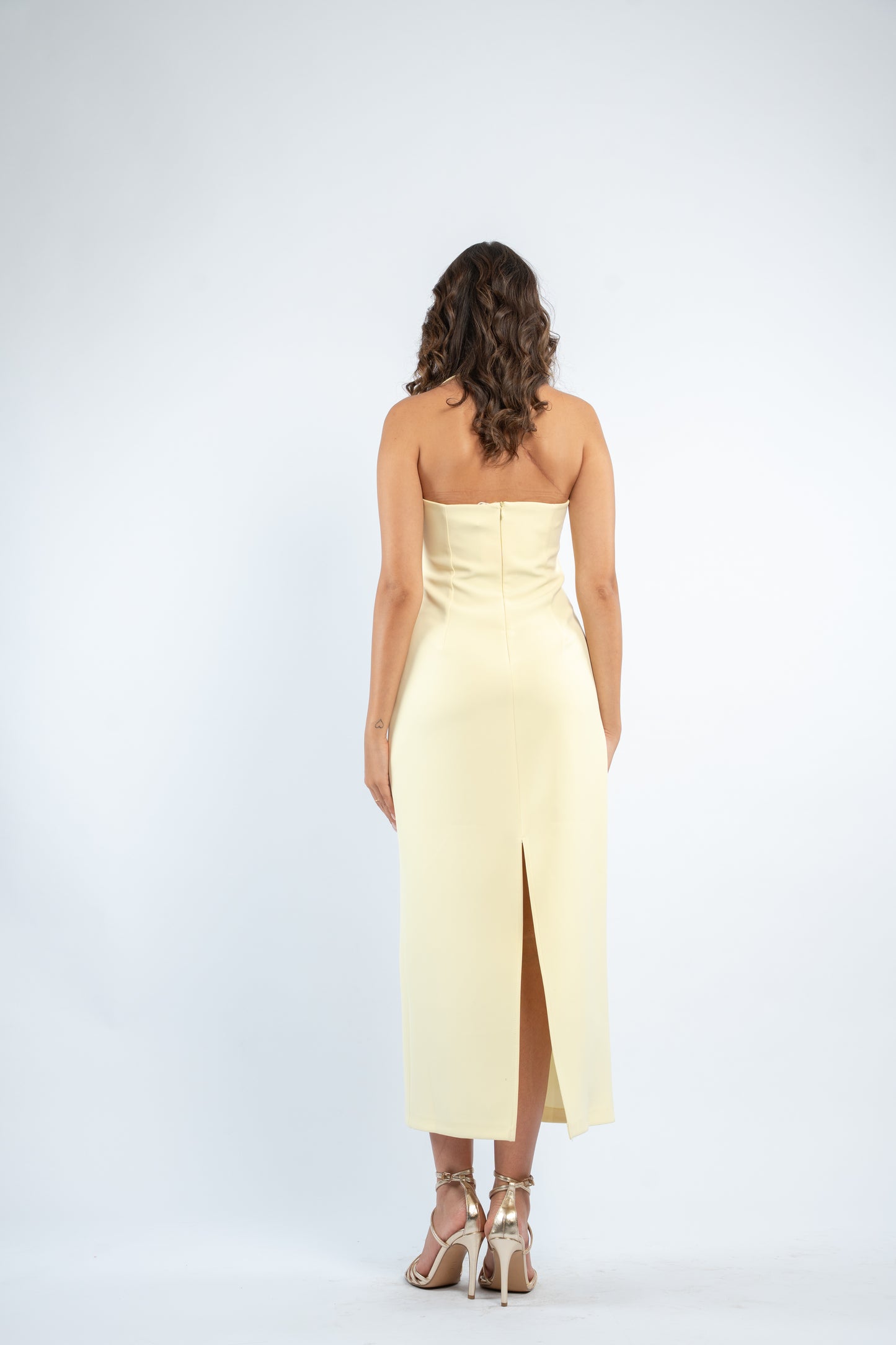 Halter midi dress