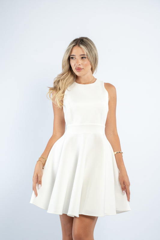 Tie back mini dress