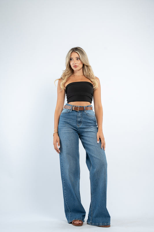 Jeans with belt