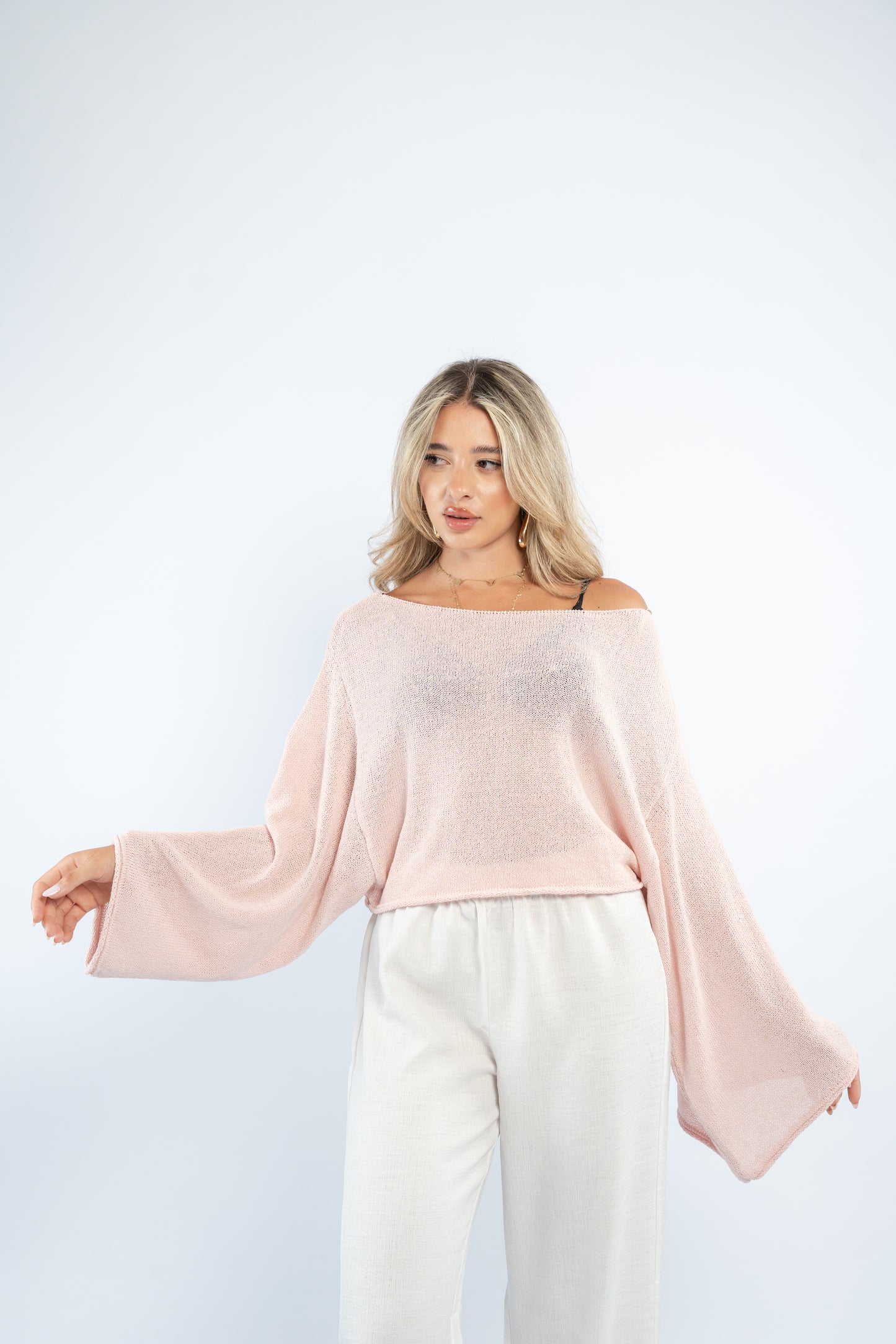 Cropped crochet top