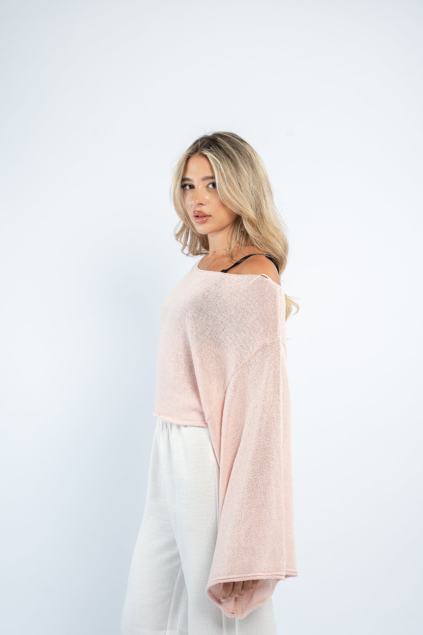 Cropped crochet top