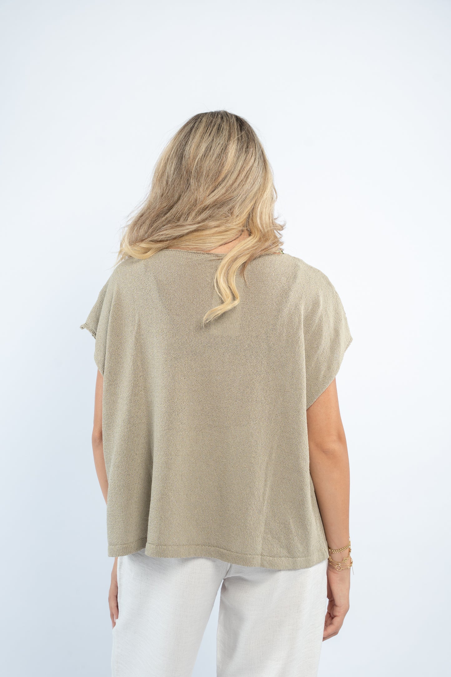 Sleeveless crochet top