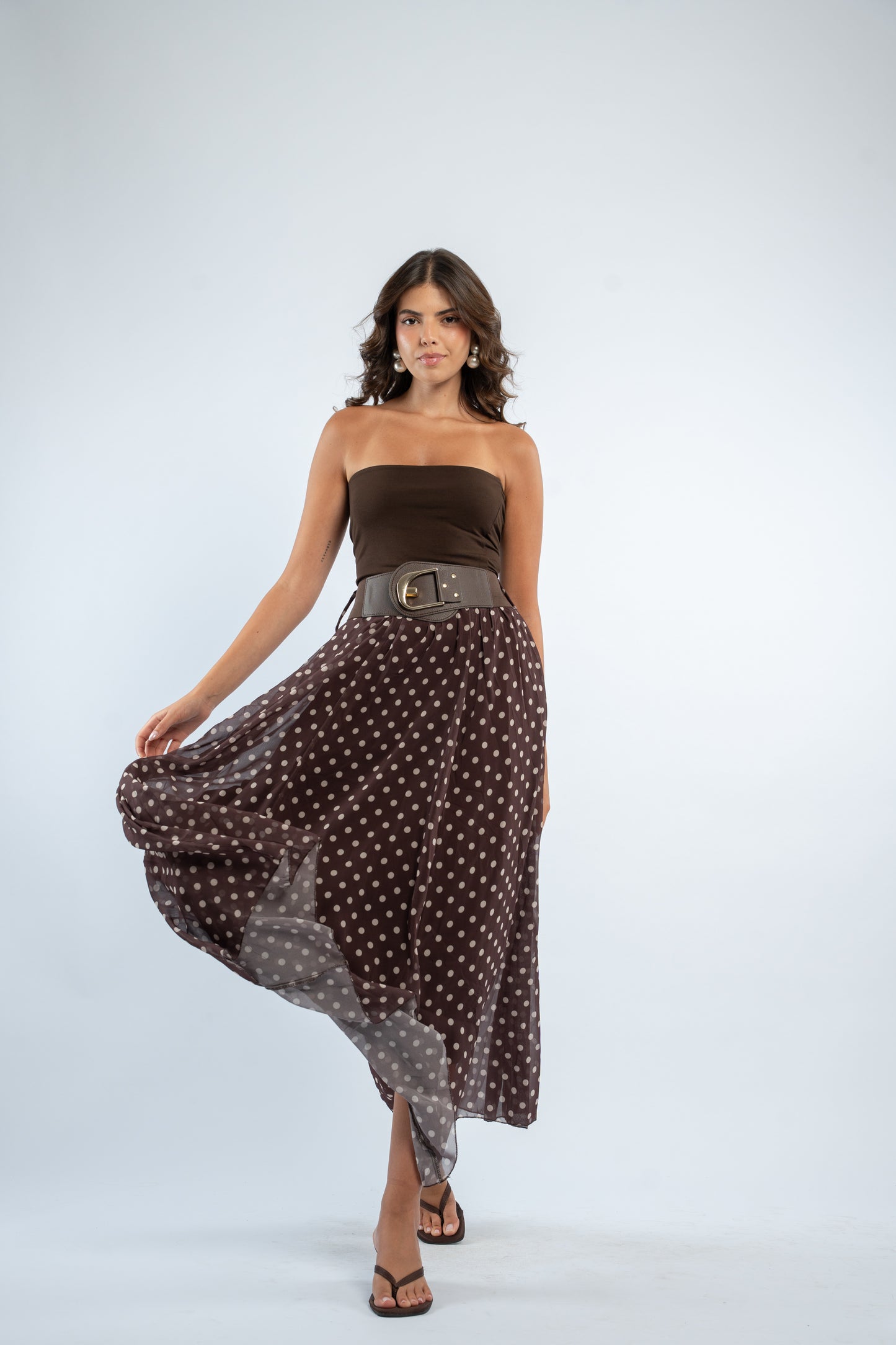 Polka dot skirt