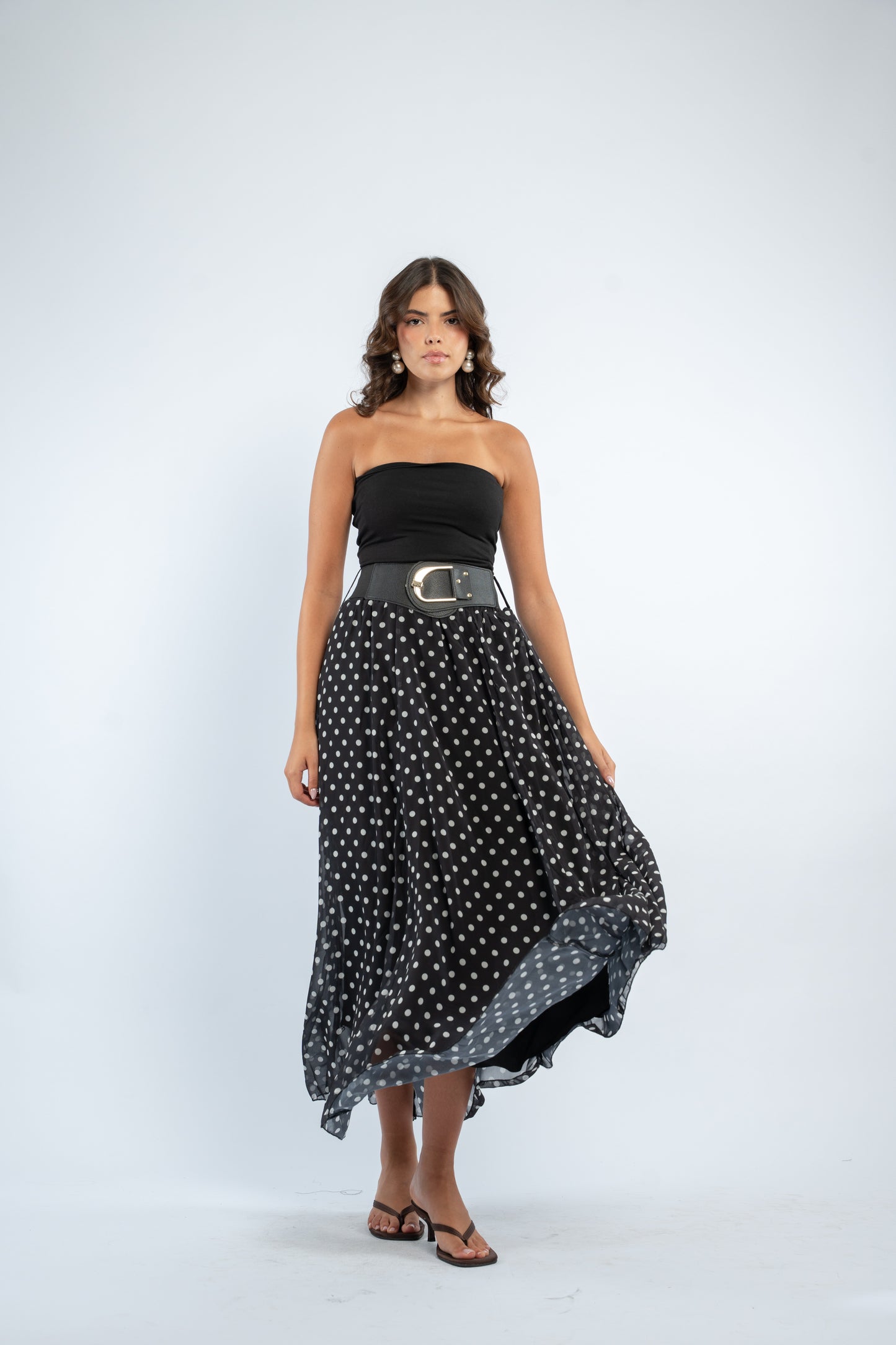 Polka dot skirt