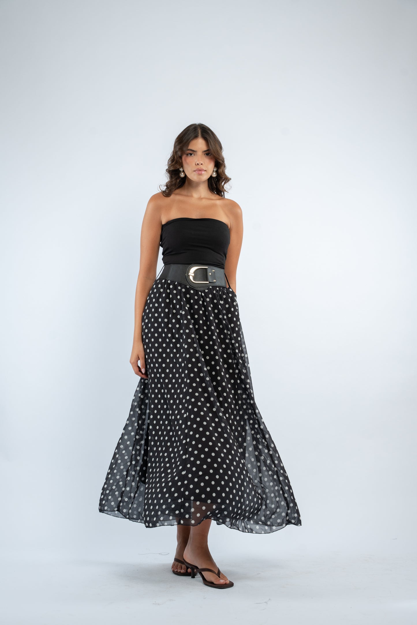 Polka dot skirt