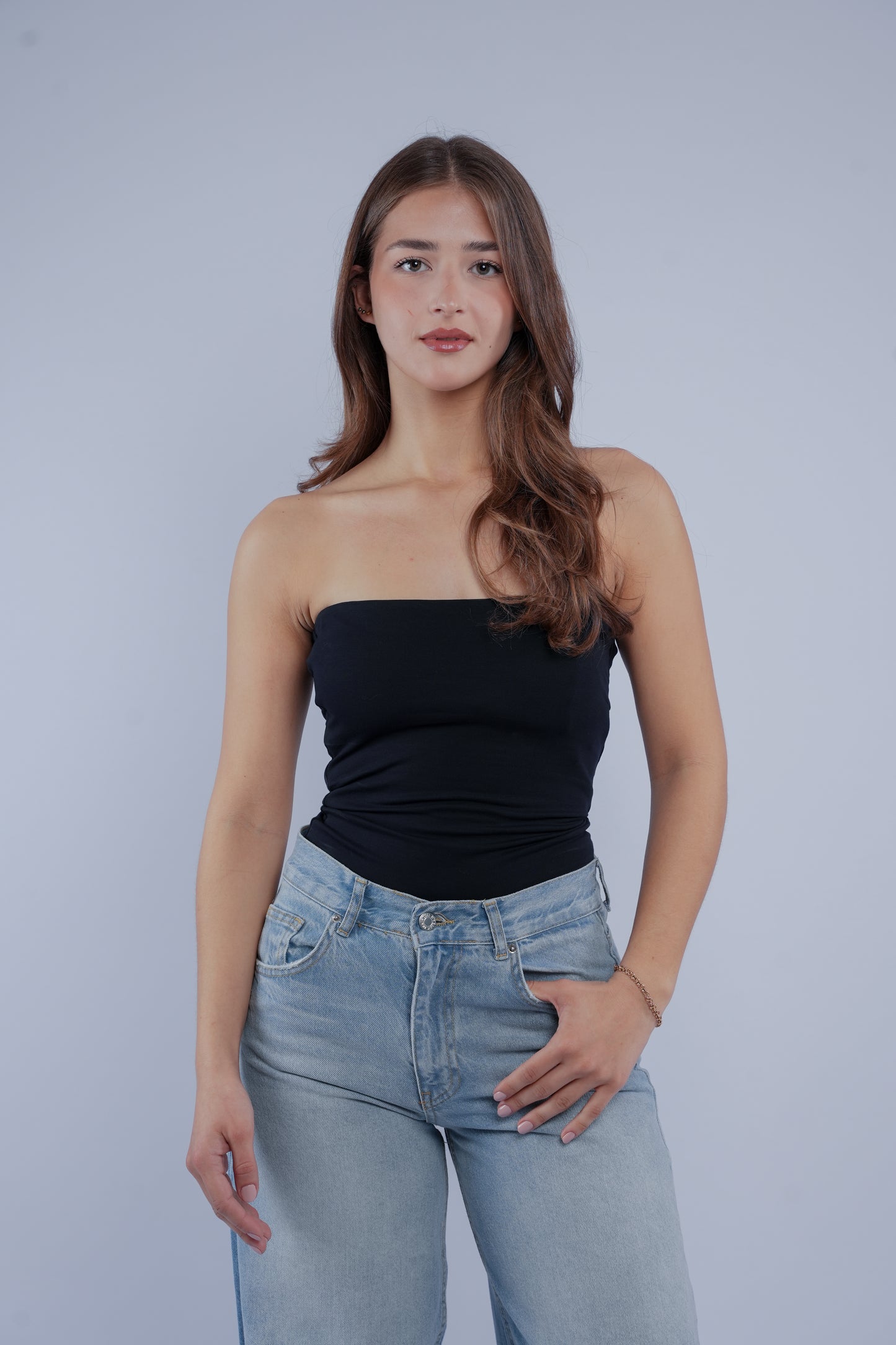 Strapless top