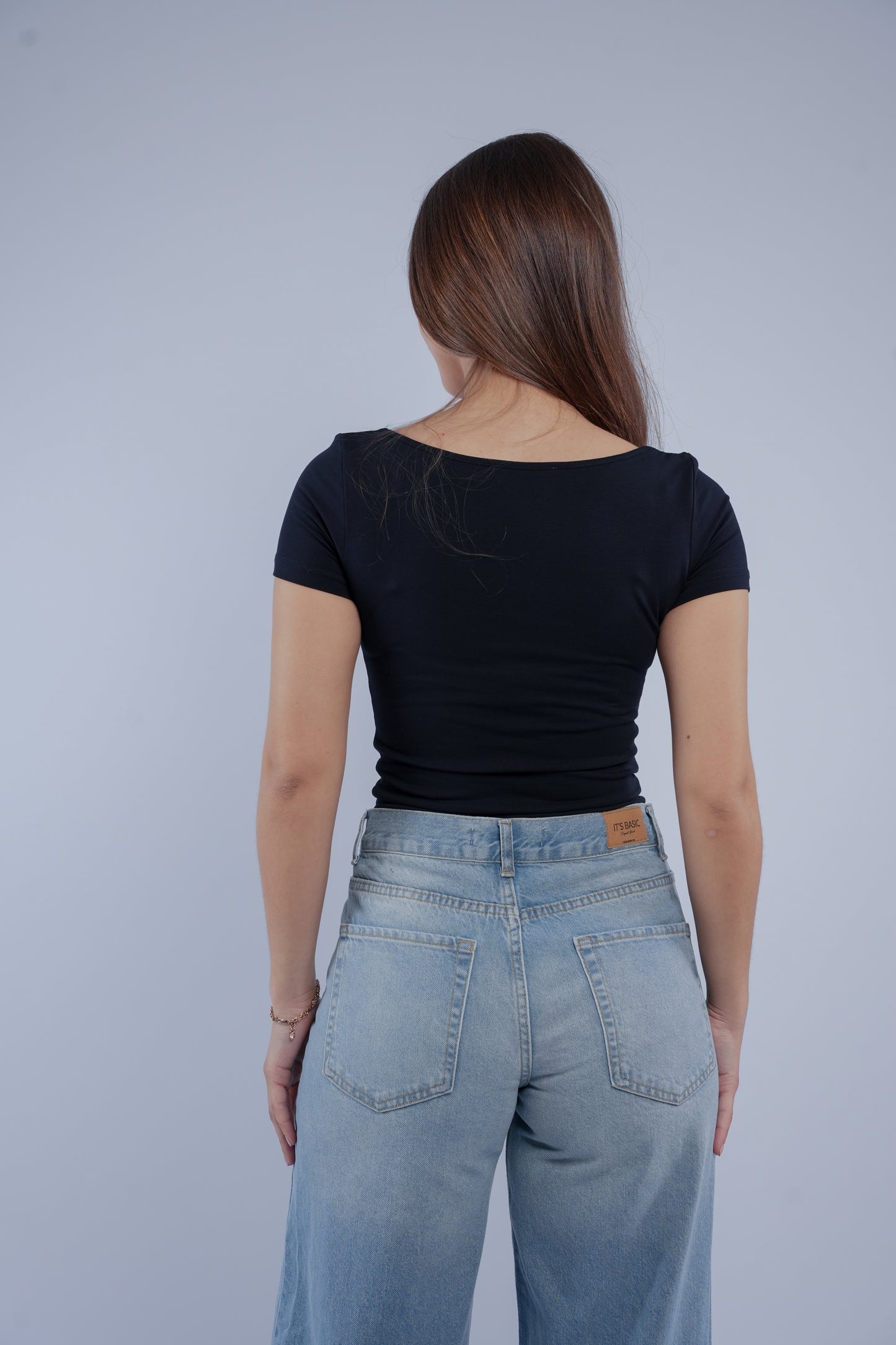 Square neck top
