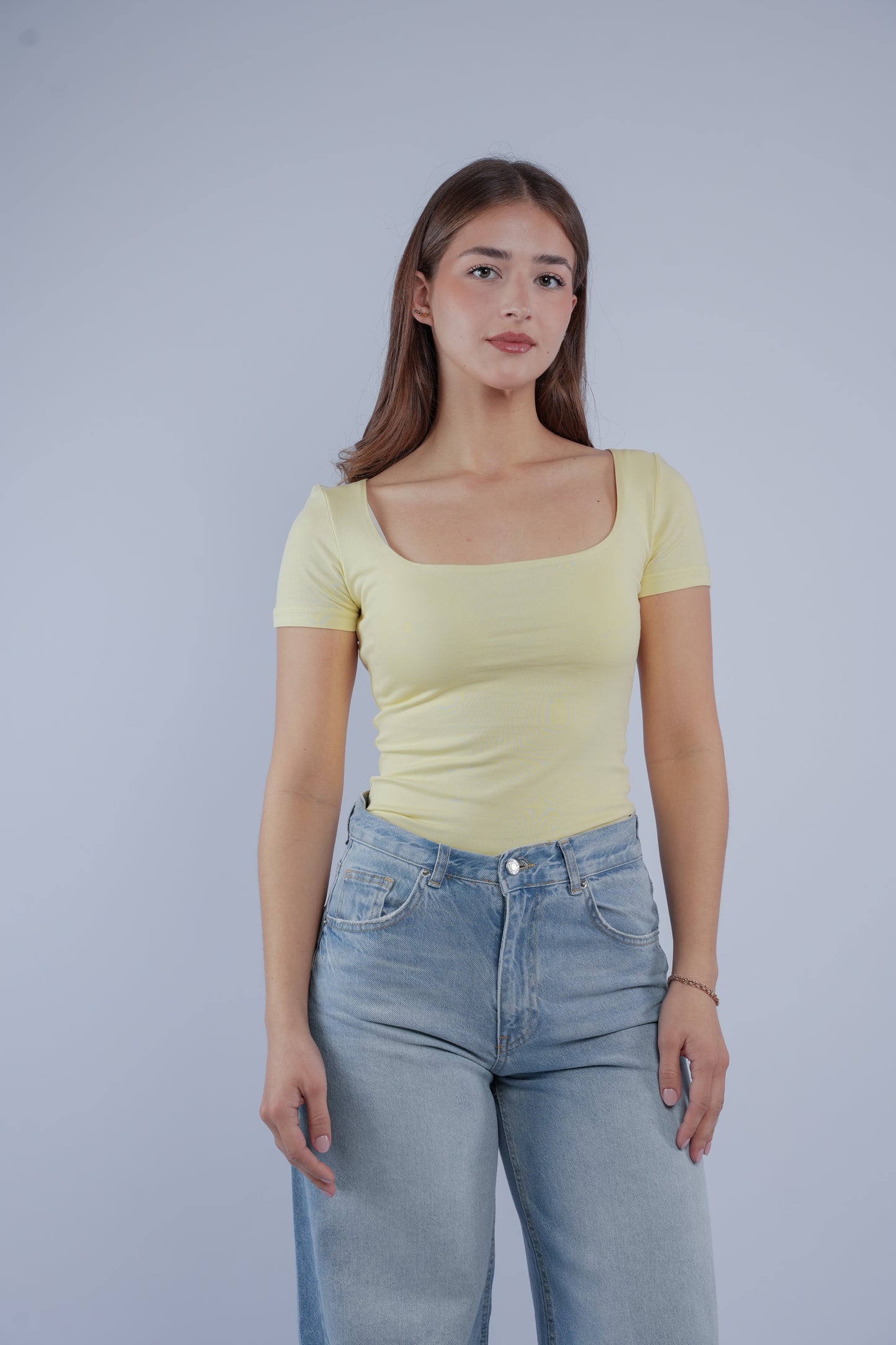Square neck top