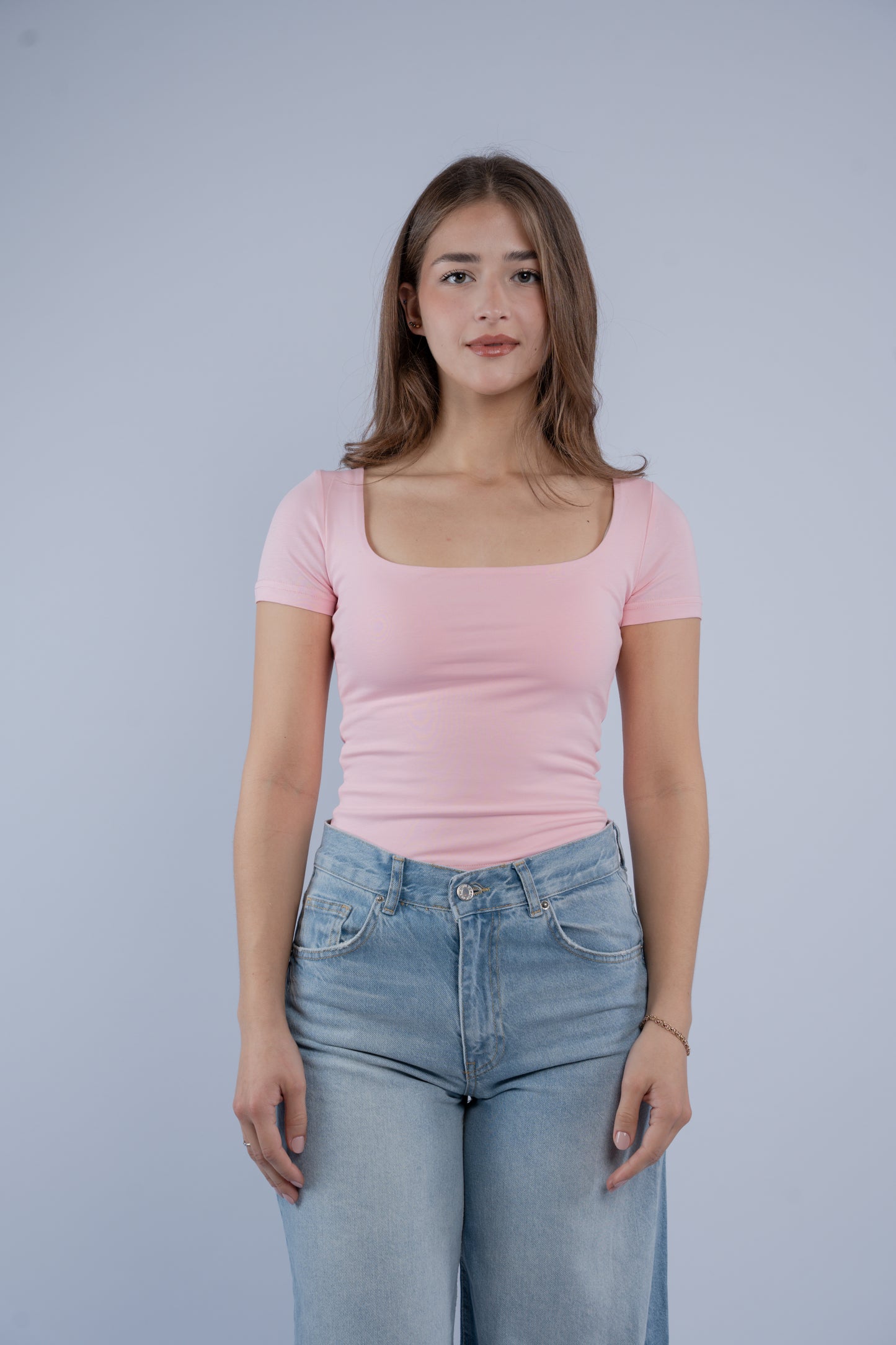 Square neck top