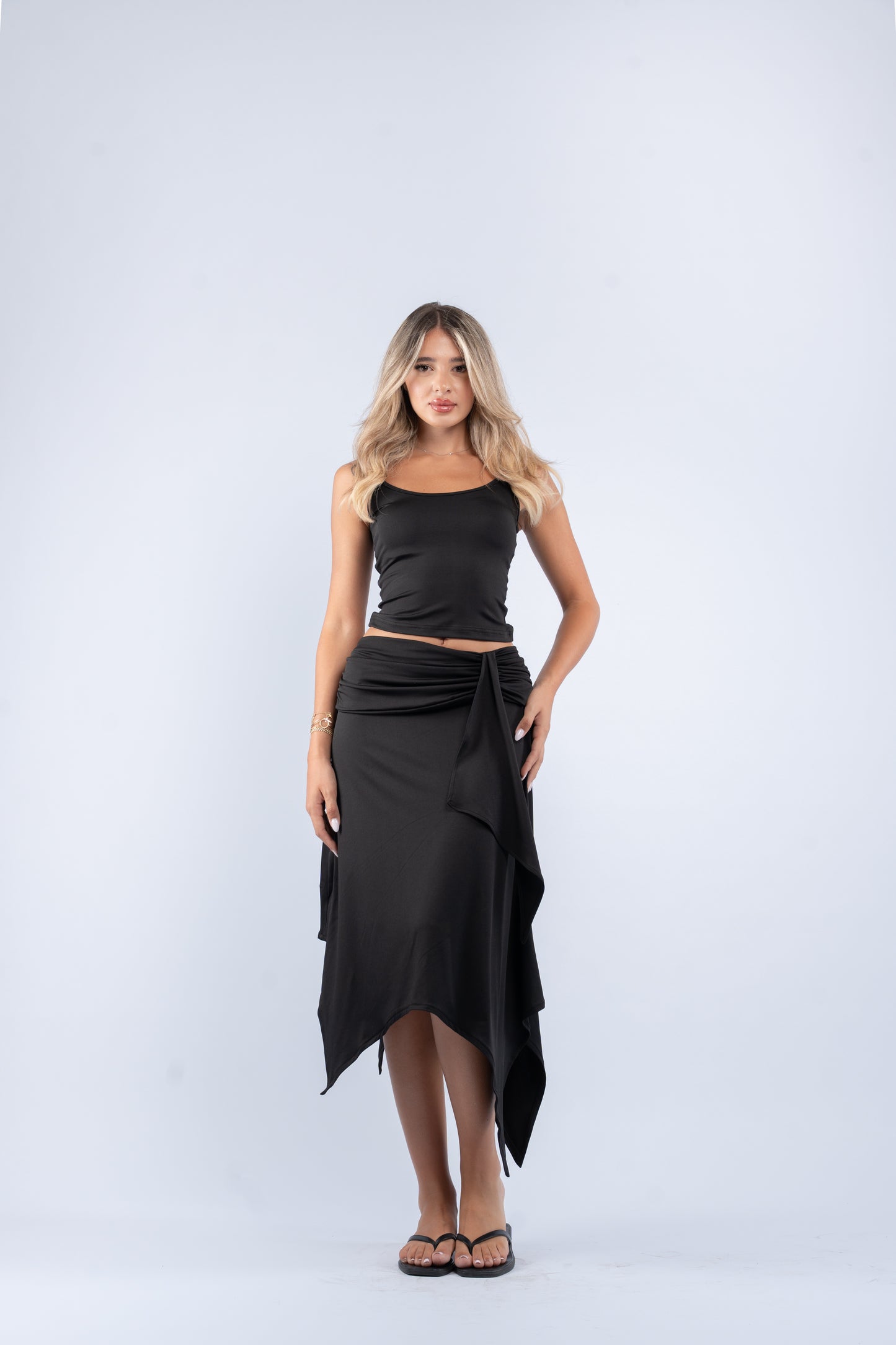 Waterfall skirt set