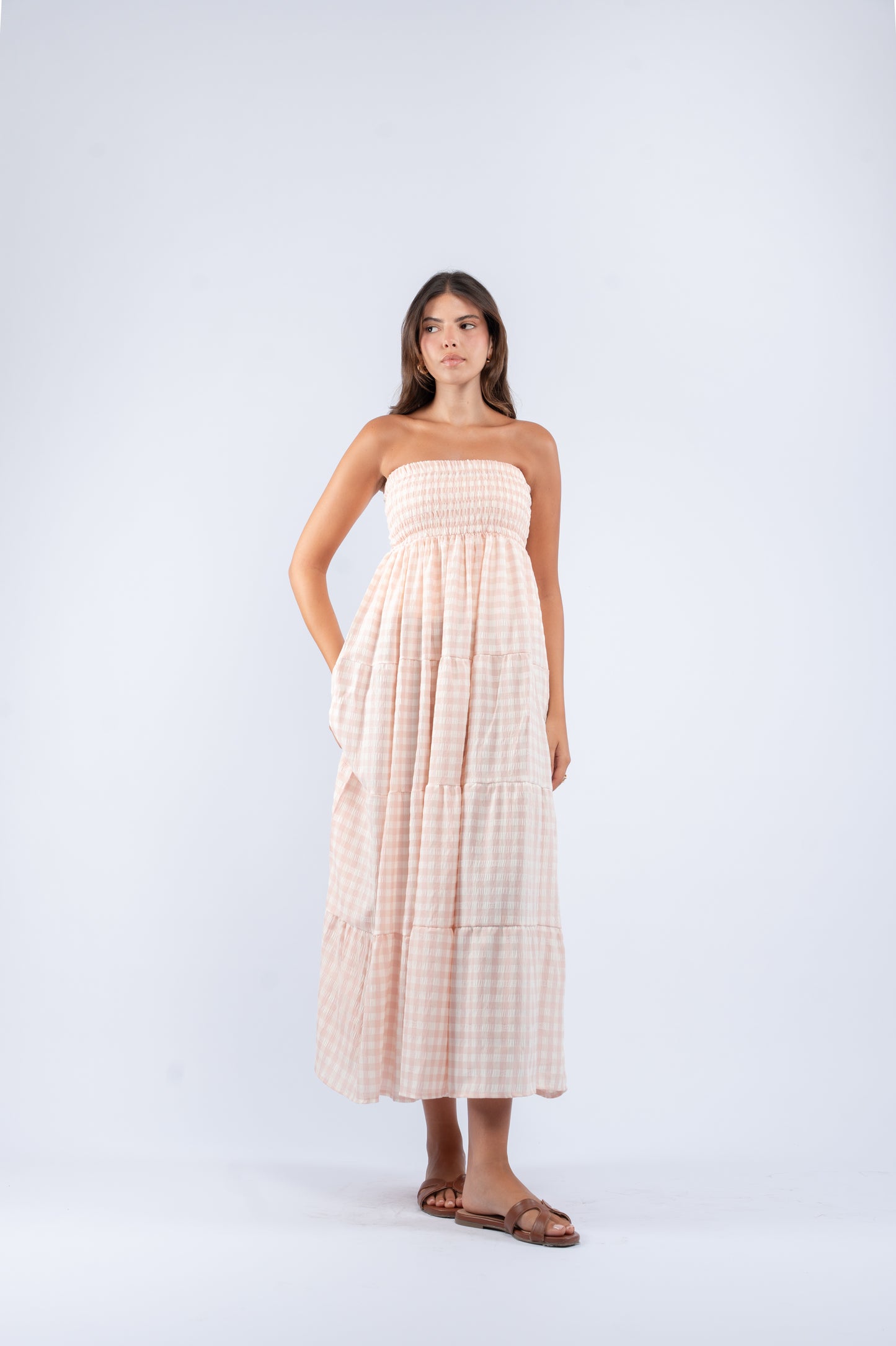 Gingham convertible skirt