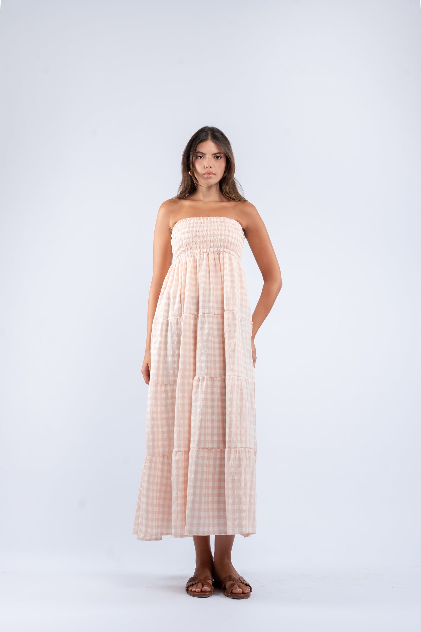 Gingham convertible skirt