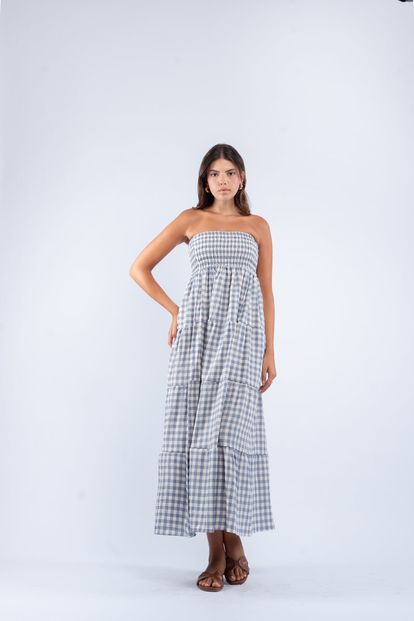 Gingham convertible skirt