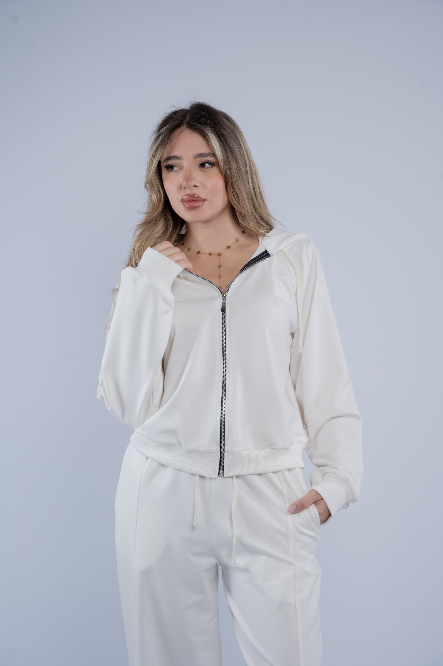 Cotton zip set