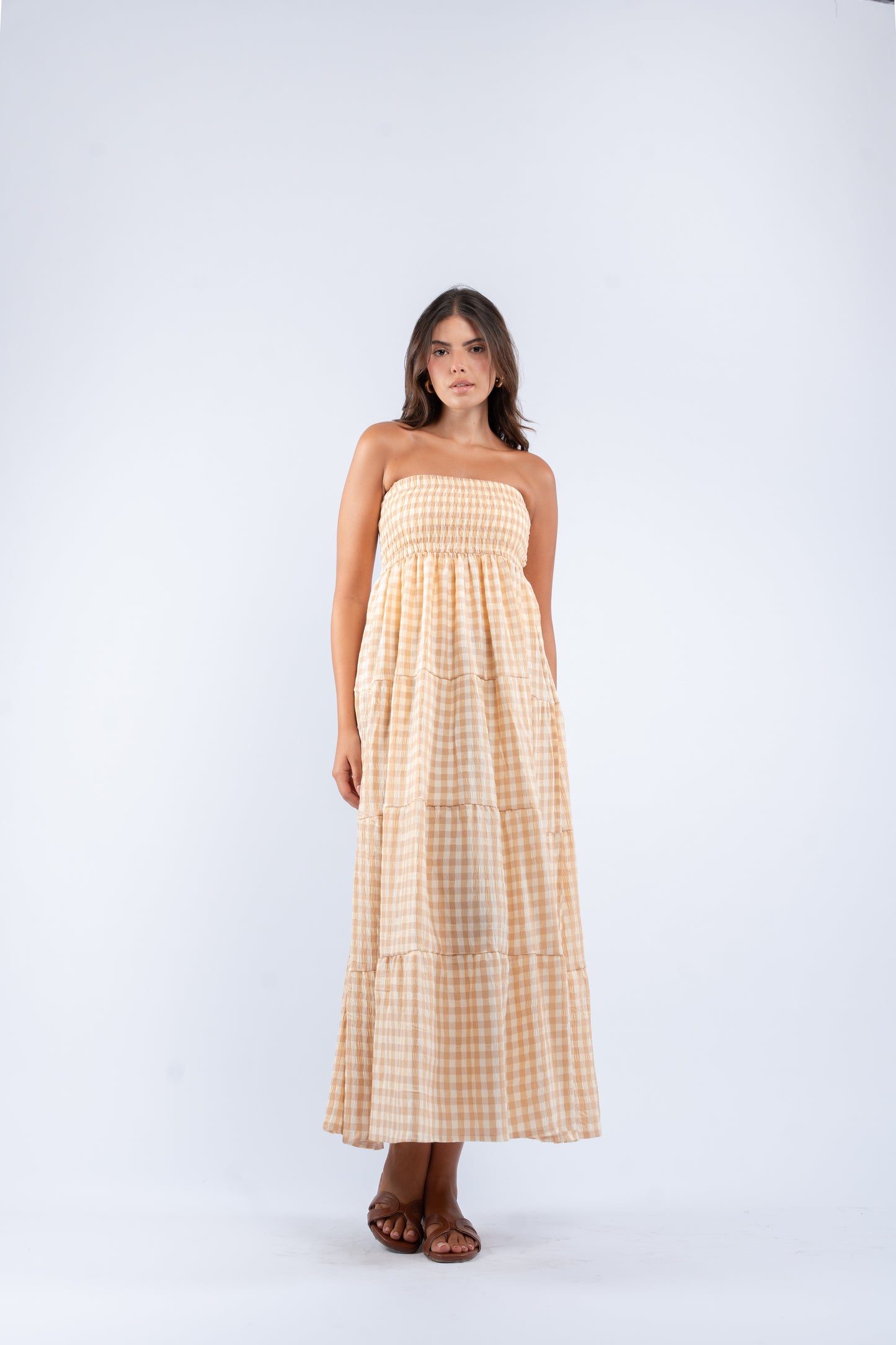 Gingham convertible skirt