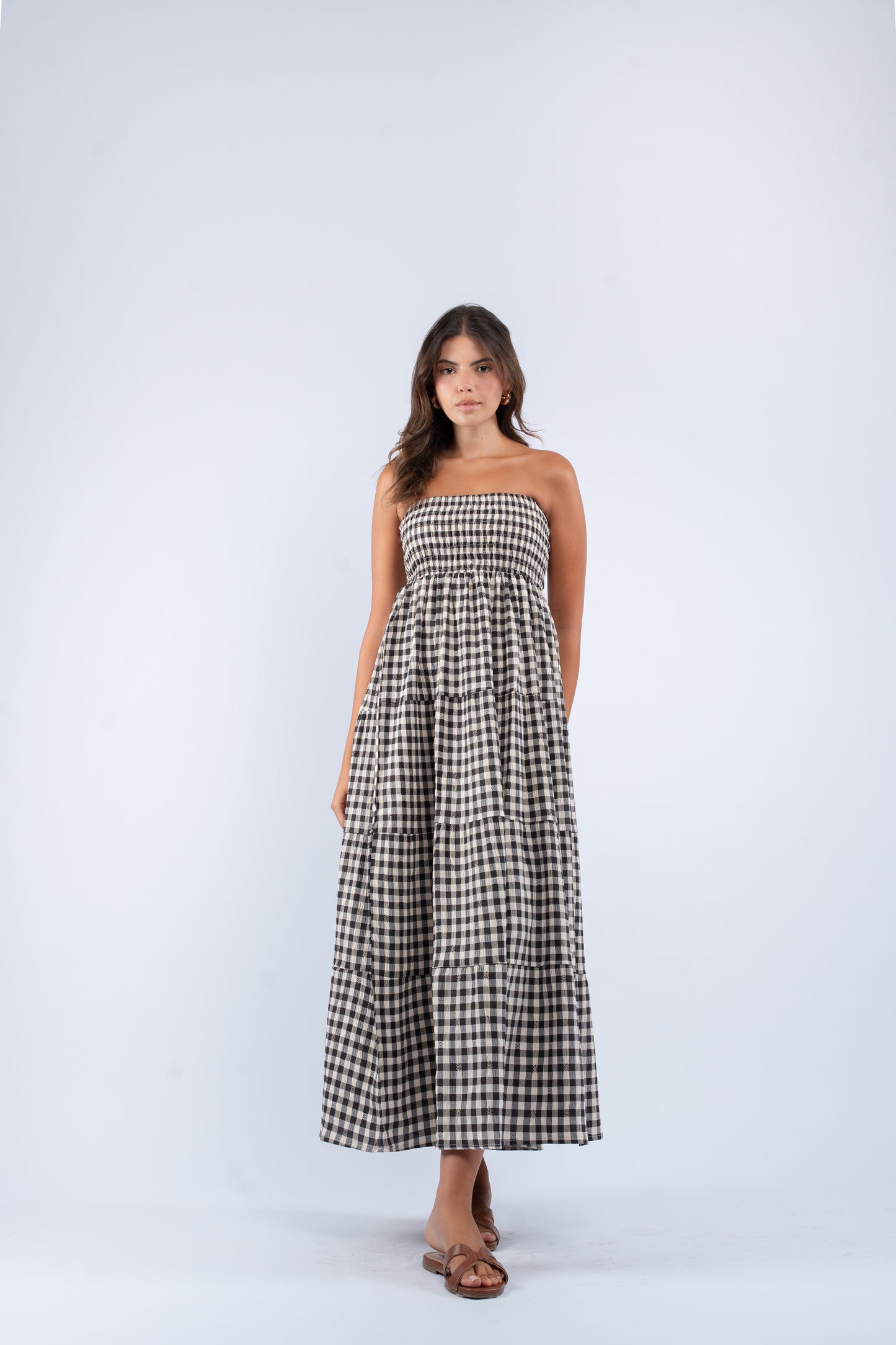 Gingham convertible skirt