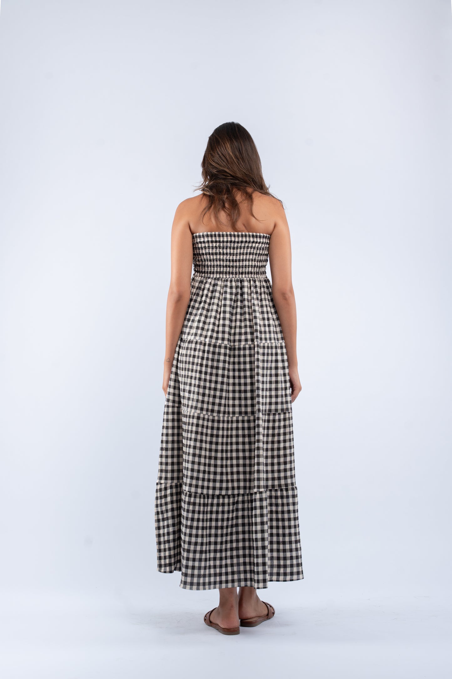 Gingham convertible skirt