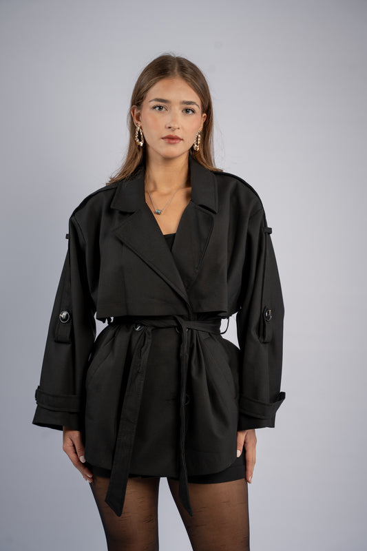 Short trench coat
