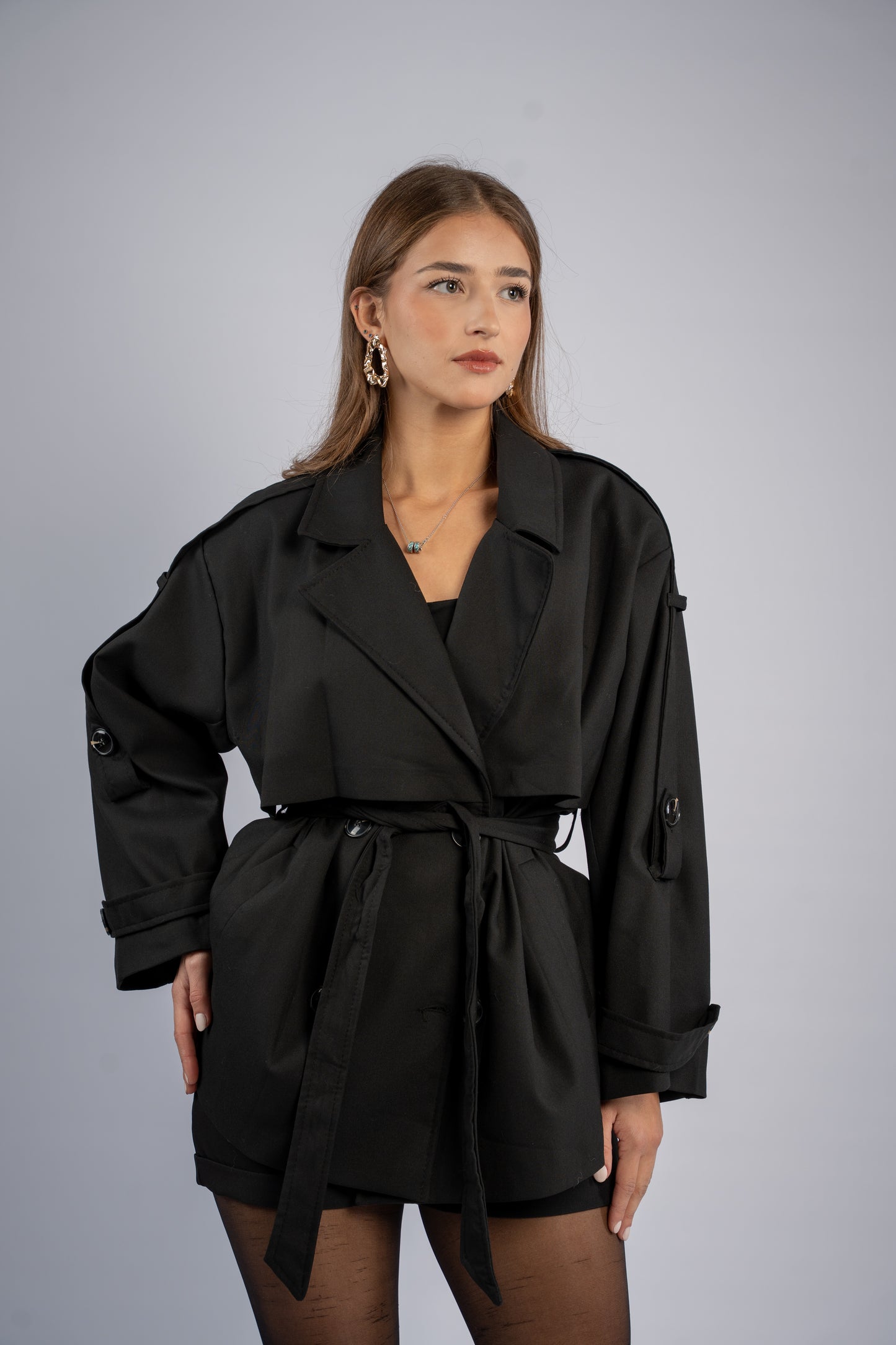 Short trench coat