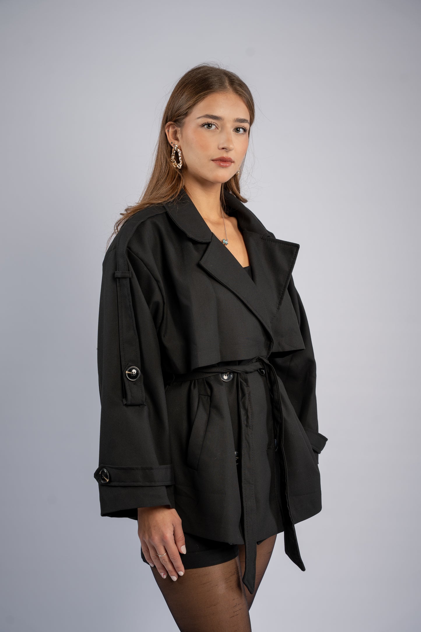 Short trench coat