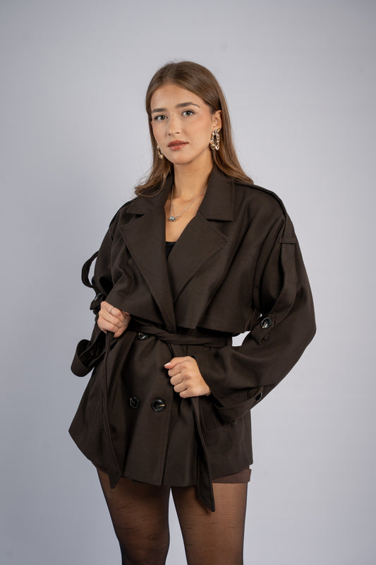 Short trench coat