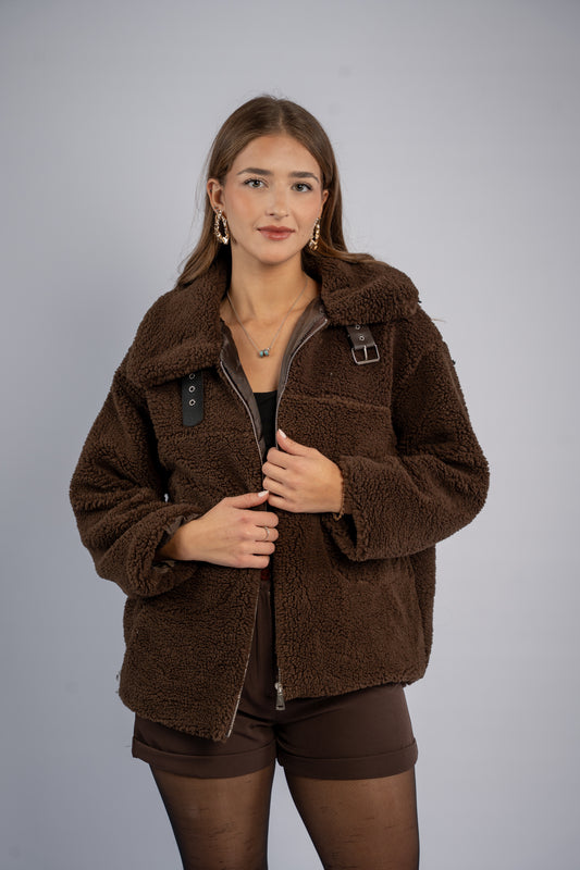 Classic shearling-style jacket